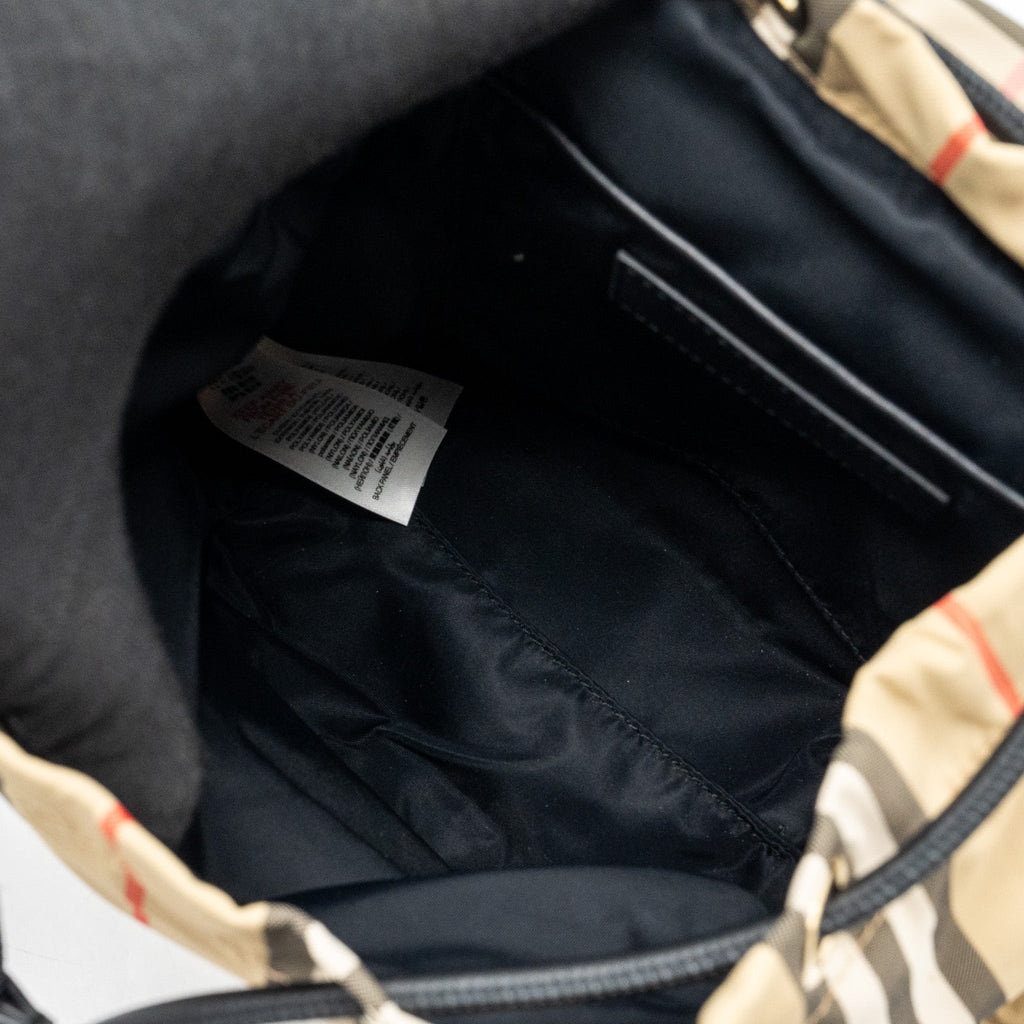 BURBERRY MINI BACKPACK NYLON MULTICOLOR GHW