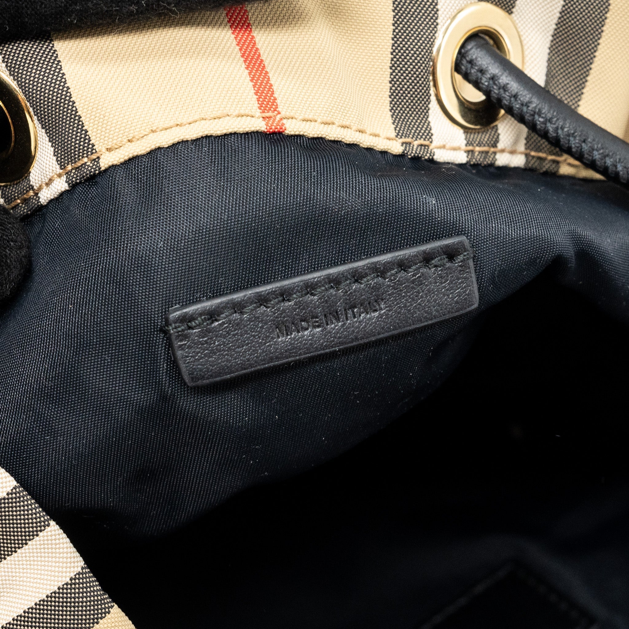 BURBERRY MINI BACKPACK NYLON MULTICOLOR GHW