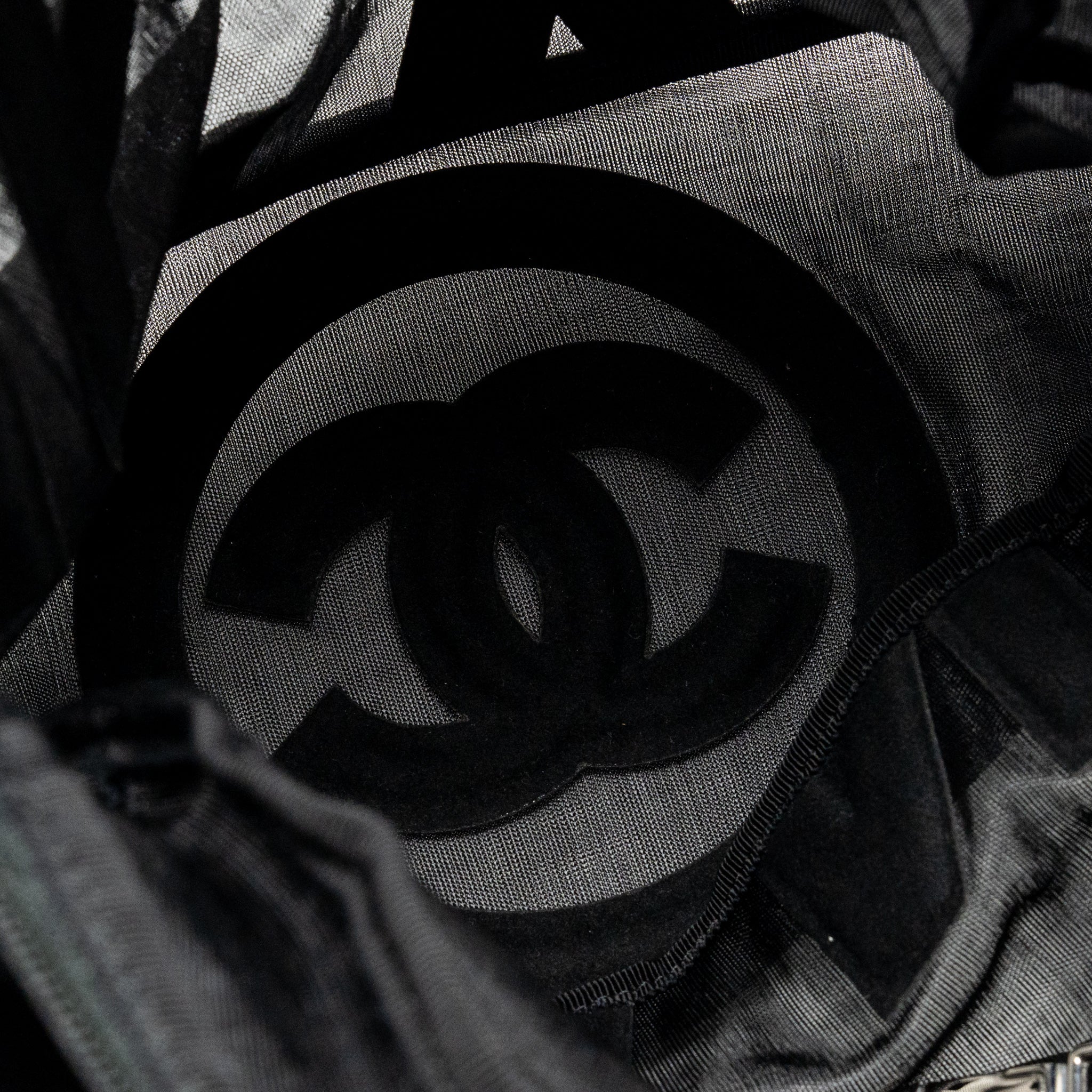 CHANEL COCO NEIGE BACKPACK MESH BLACK SHW