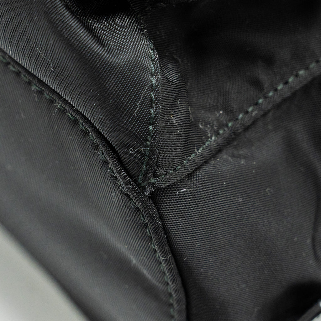 PRADA SMALL RE-NYLON BACKPACK BLACK SHW
