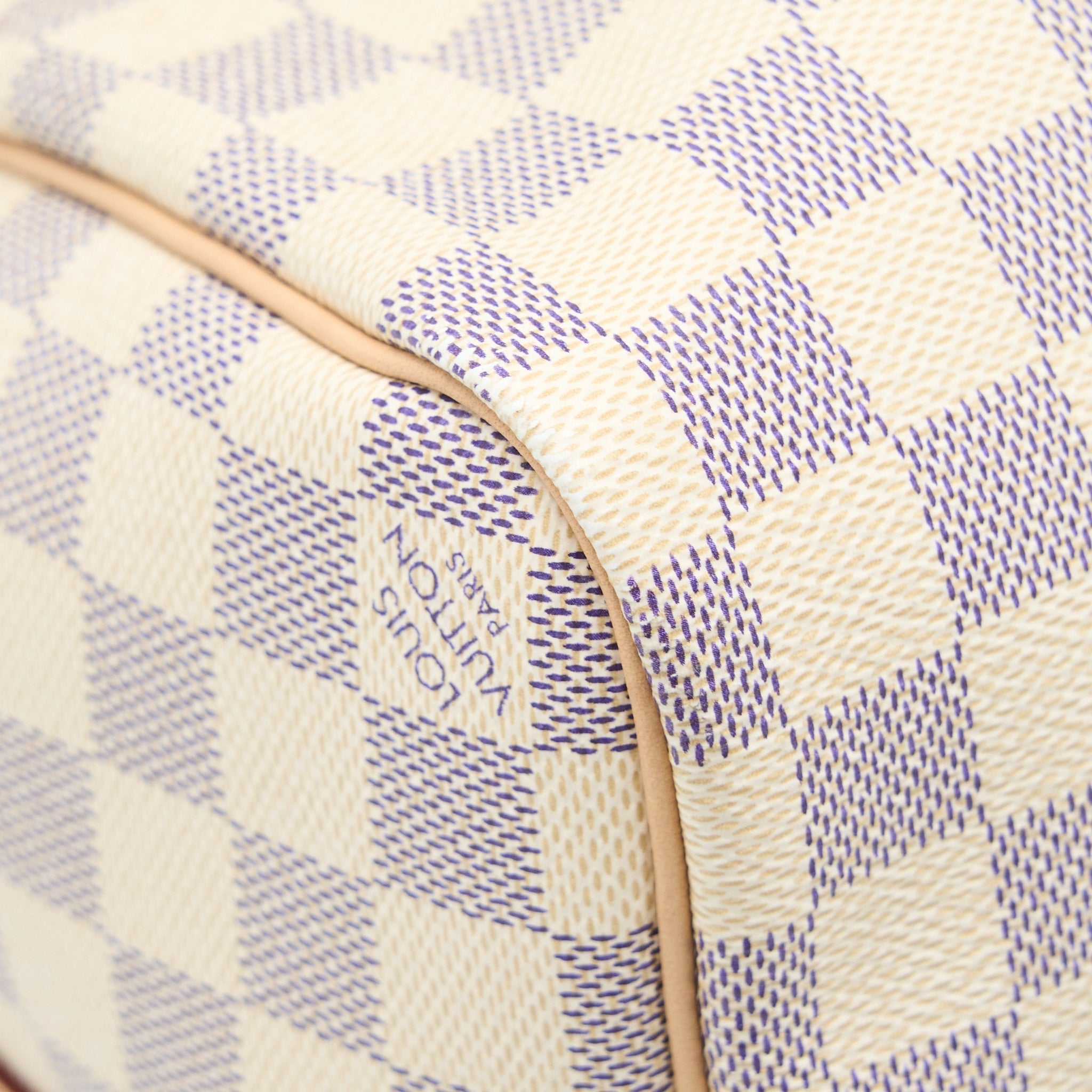 LOUIS VUITTON KEEPALL BANDOULIERE 55 DAMIER AZUR CANVAS GHW