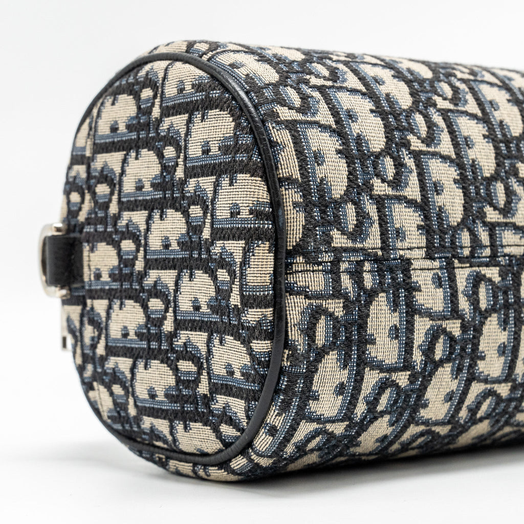 DIOR ROLLER MESSENGER BAG BLUE OBLIQUE JACQUARD SHW