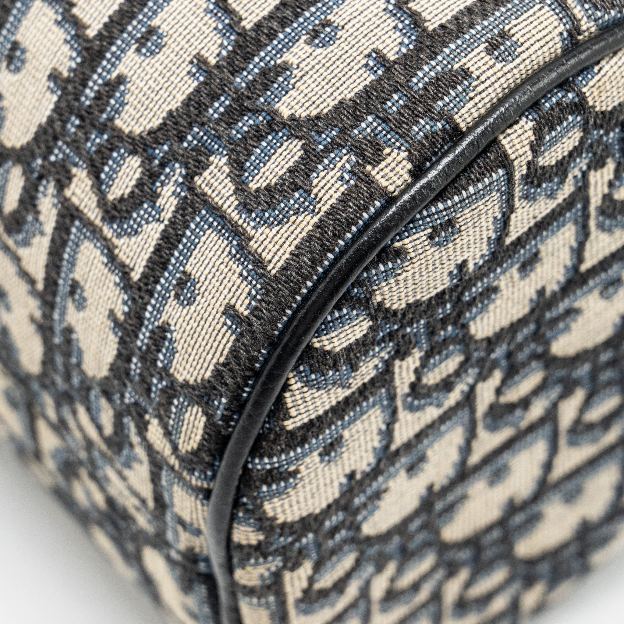DIOR ROLLER MESSENGER BAG BLUE OBLIQUE JACQUARD SHW