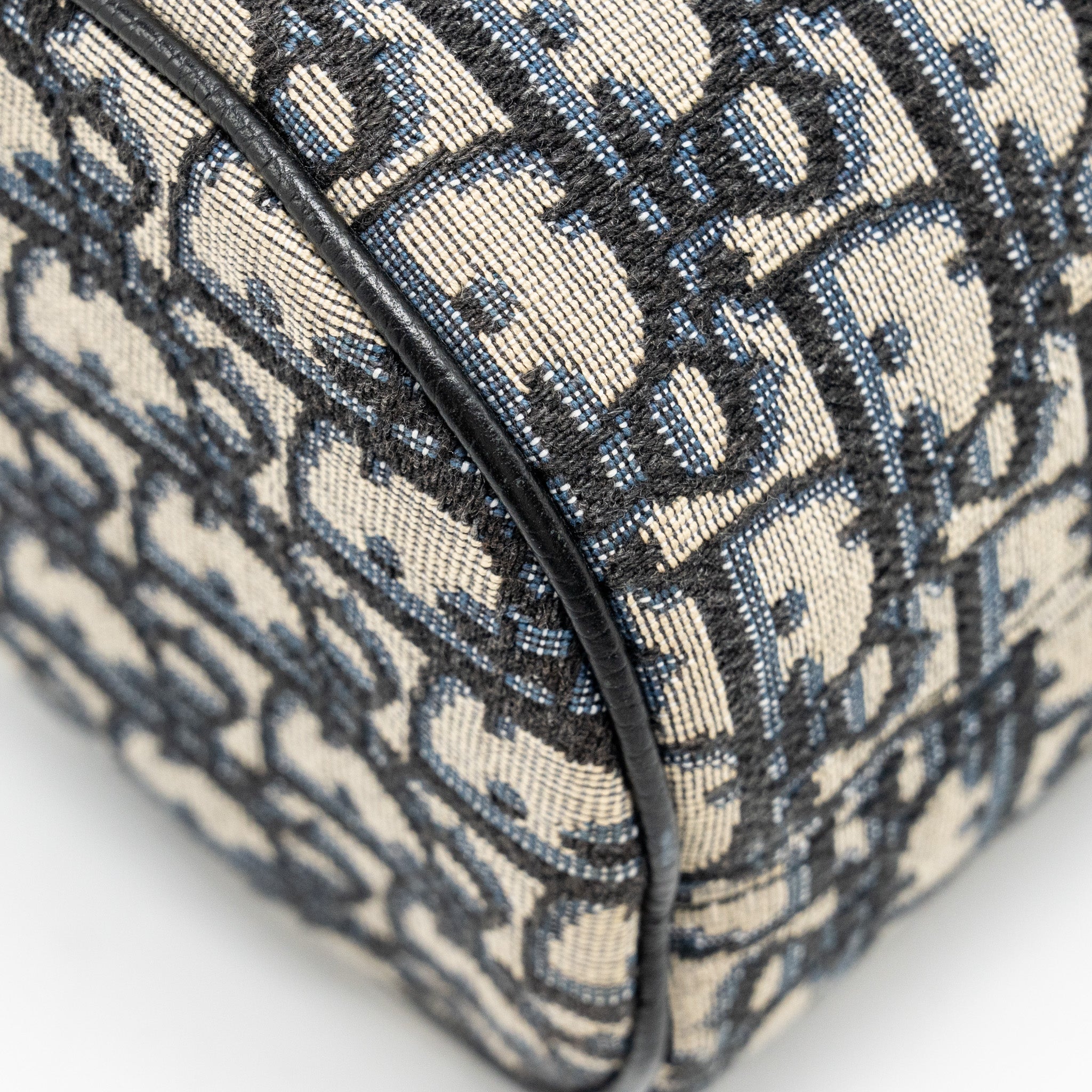 DIOR ROLLER MESSENGER BAG BLUE OBLIQUE JACQUARD SHW