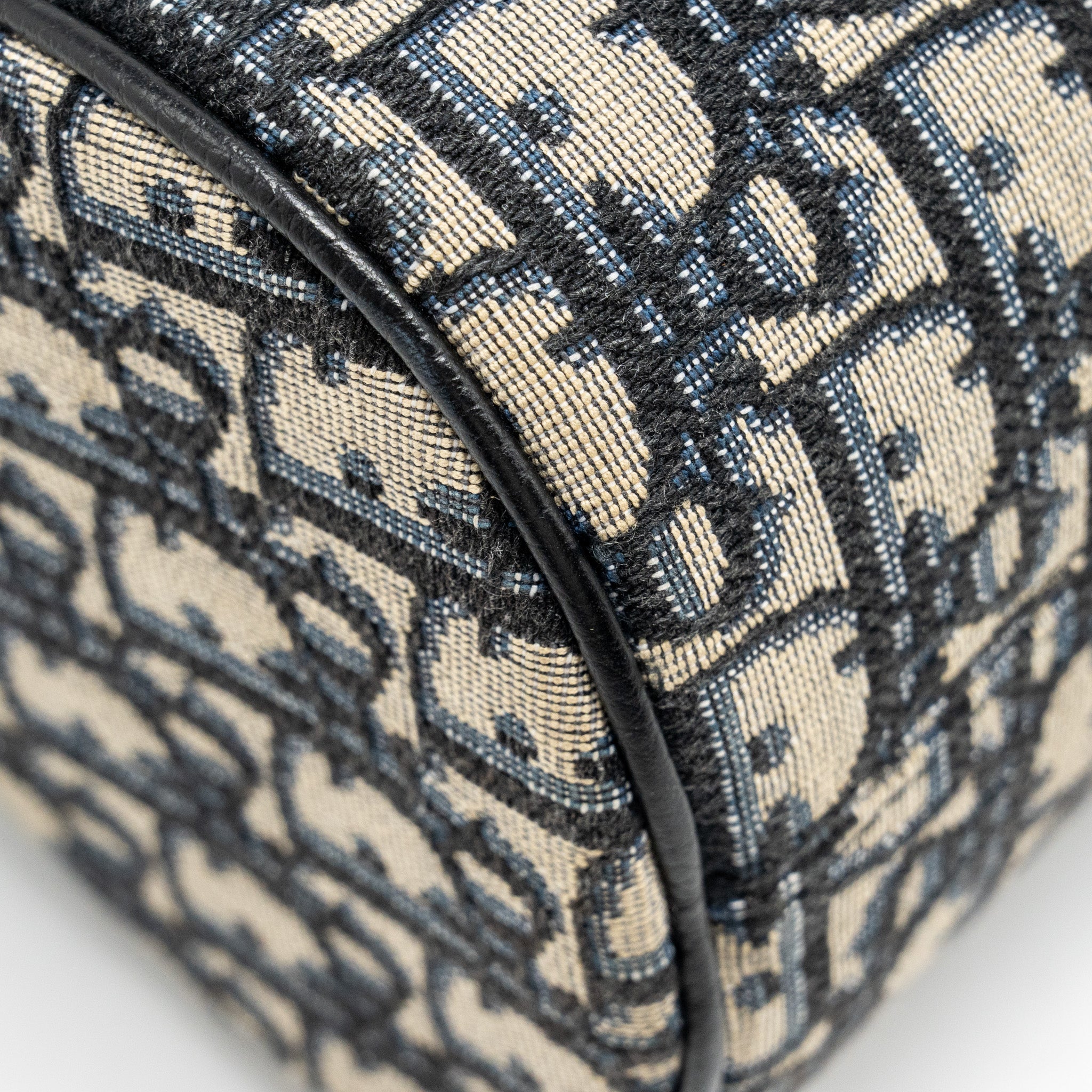 DIOR ROLLER MESSENGER BAG BLUE OBLIQUE JACQUARD SHW