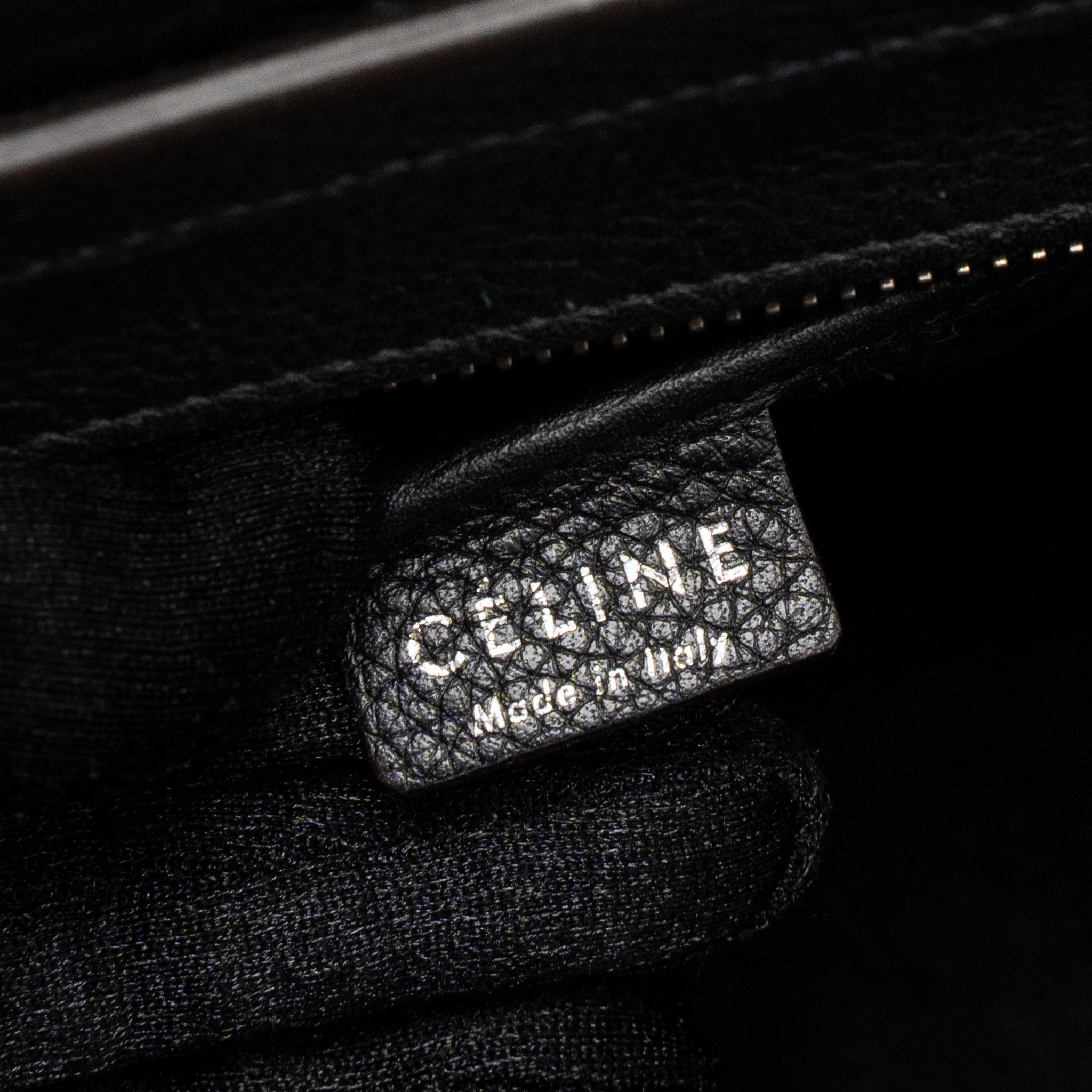 CELINE NANO LUGGAGE BAG CALFSKIN BLACK SHW