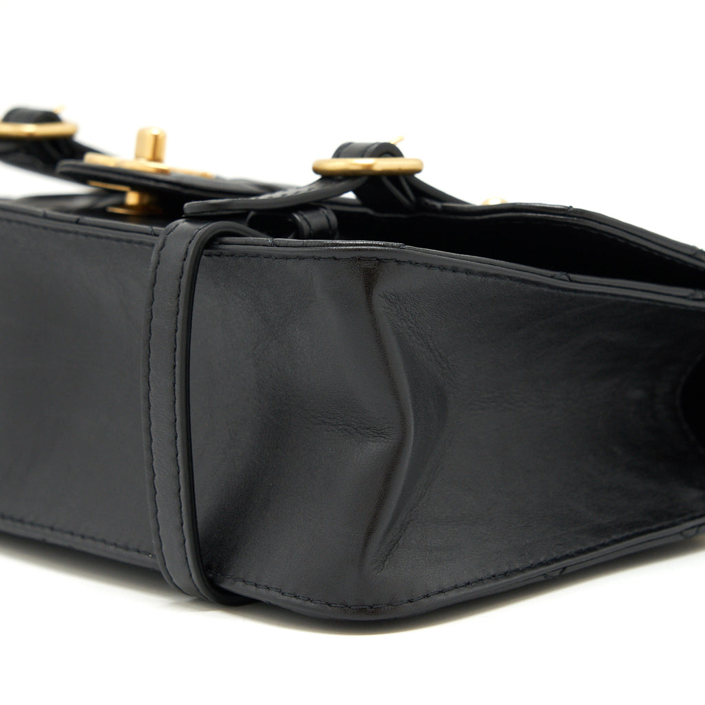 CHANEL 21B MESSENGER BAG CALFSKIN BLACK GHW