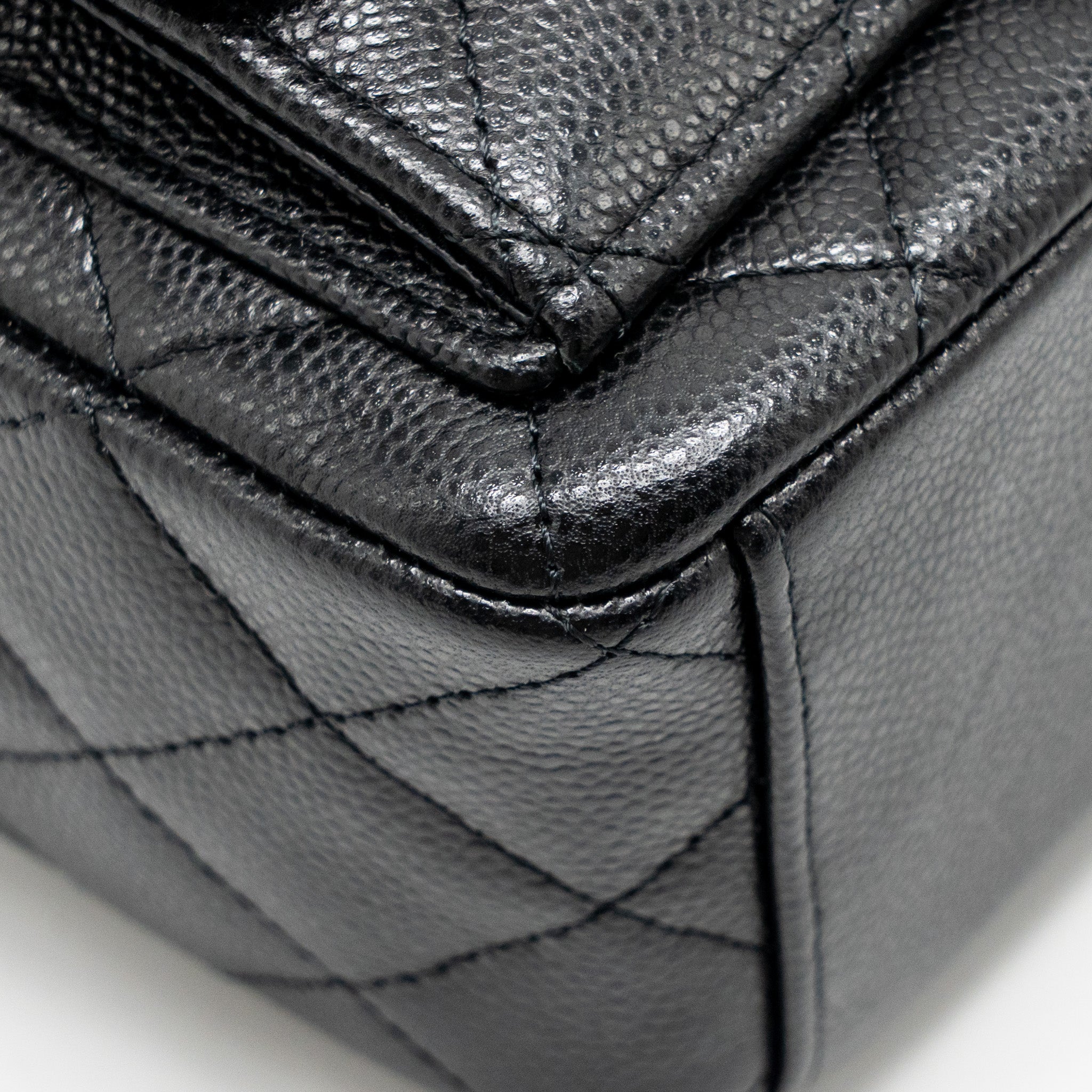 CHANEL MINI BACKPACK / CROSSBODY BAG CAVIAR BLACK LGHW (MICROCHIP)