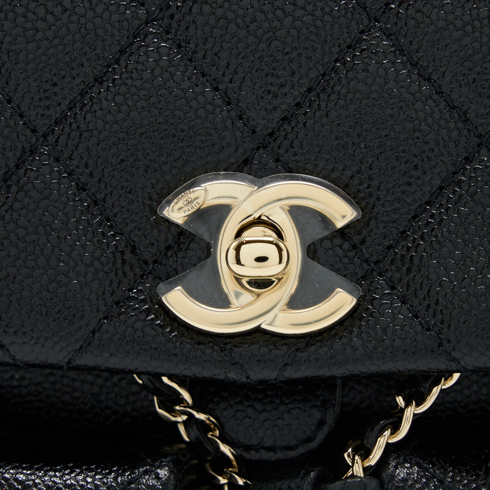 CHANEL 23P MINI TRIPLE PACK BACKPACK CAVIAR BLACK LGHW (MICROCHIP)