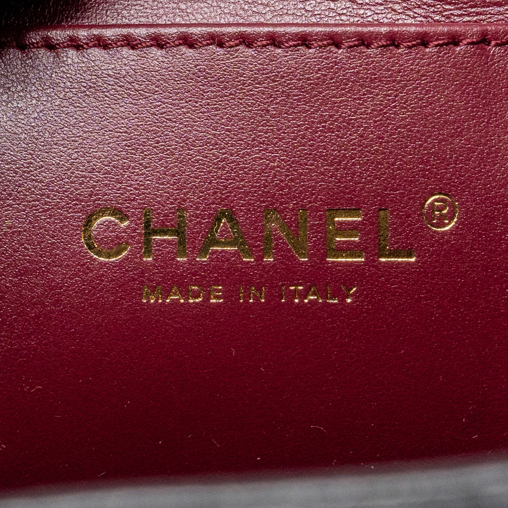 CHANEL 23K MINI BACKPACK LAMBSKIN BLACK GHW (MICROCHIP)