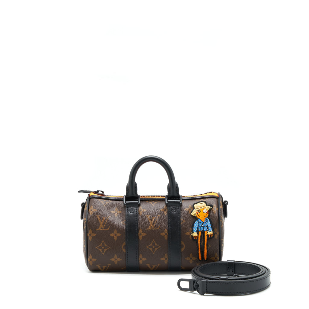 LOUIS VUITTON KEEPALL XS ZOOM WITH FRIENDS BLACK HARDWARE