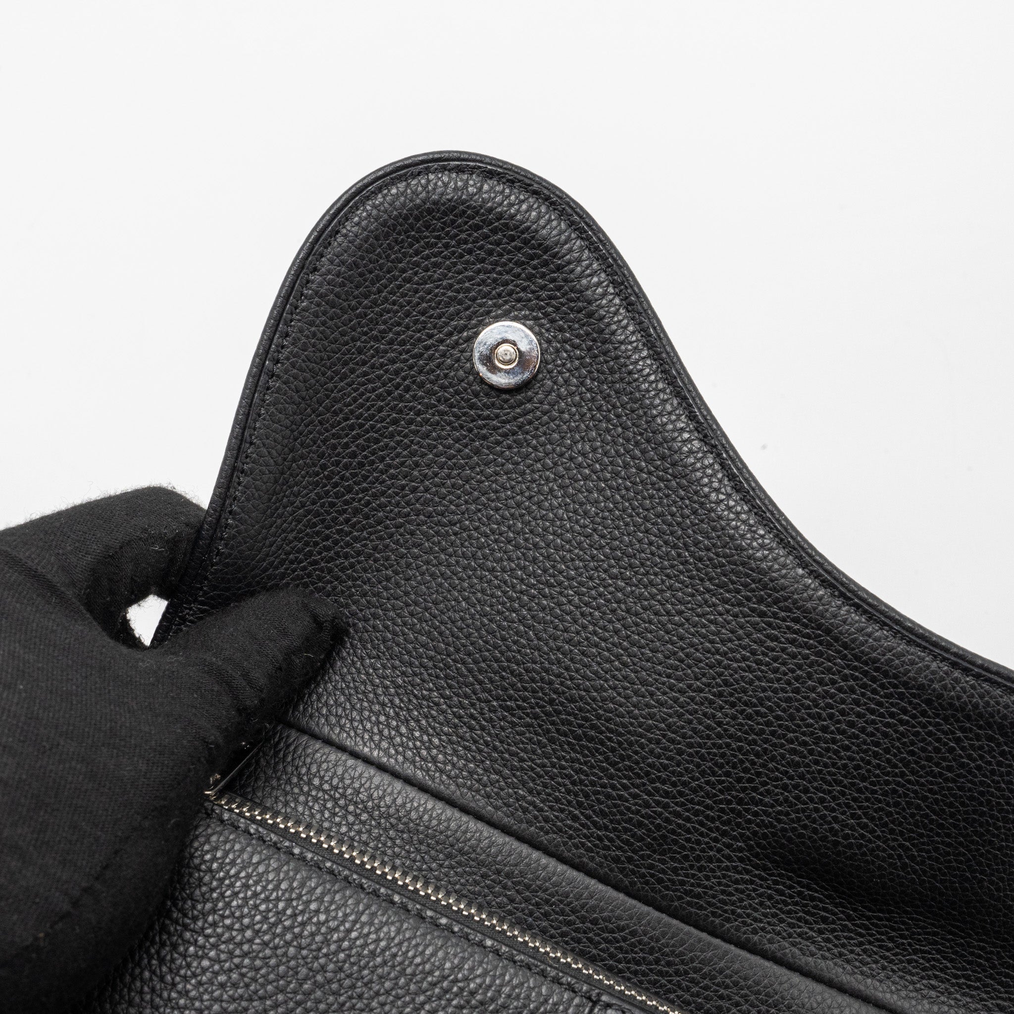 DIOR HOMME SADDLE BAG CALFSKIN BLACK SHW