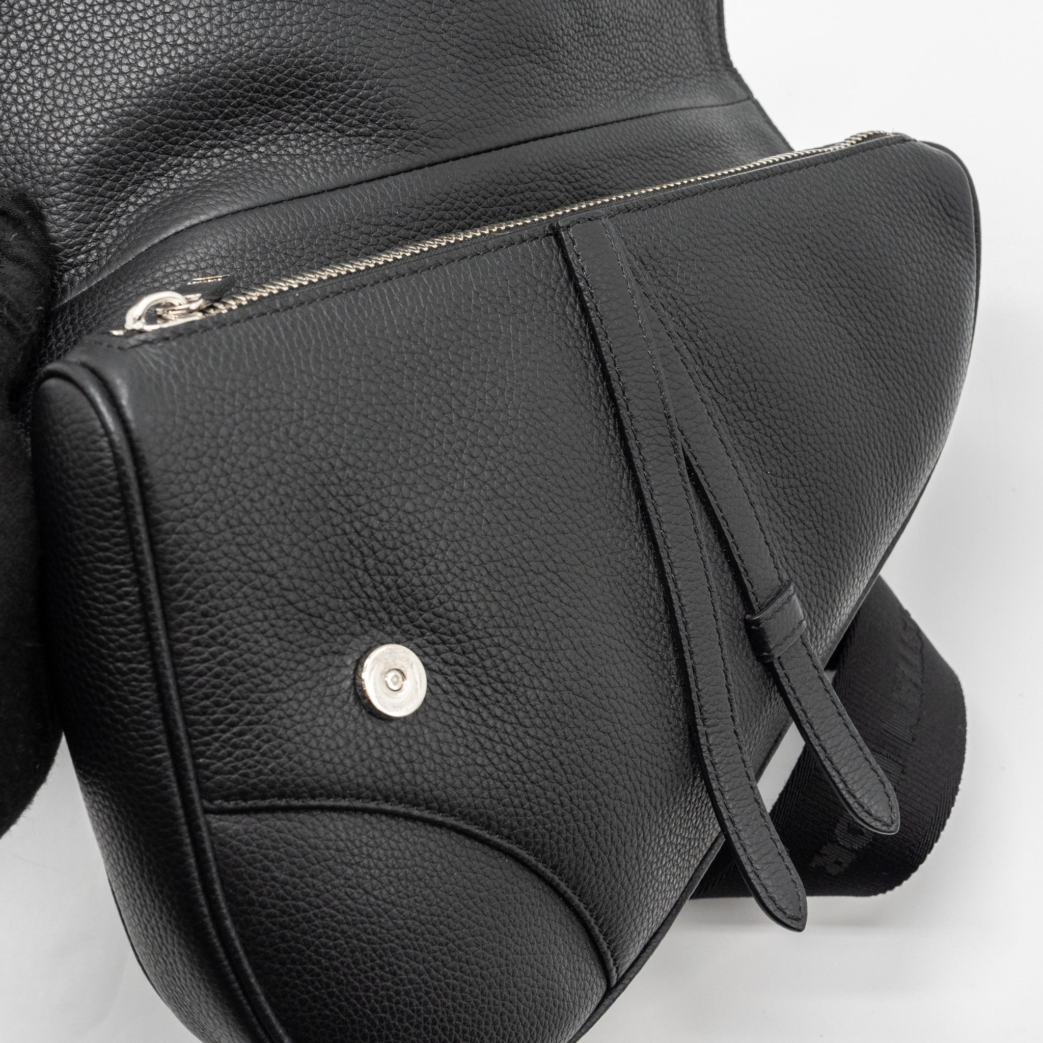 DIOR HOMME SADDLE BAG CALFSKIN BLACK SHW