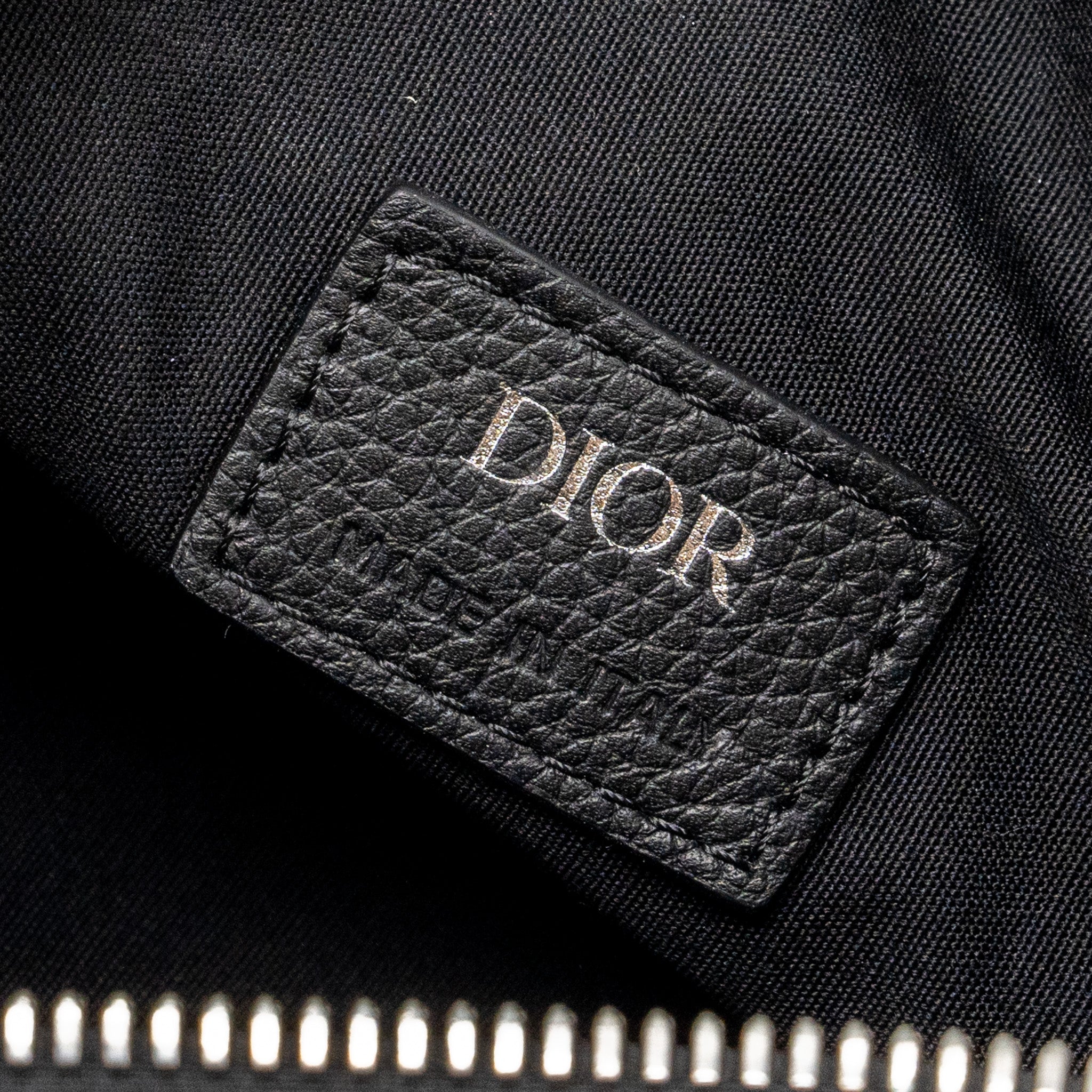 DIOR HOMME SADDLE BAG CALFSKIN BLACK SHW