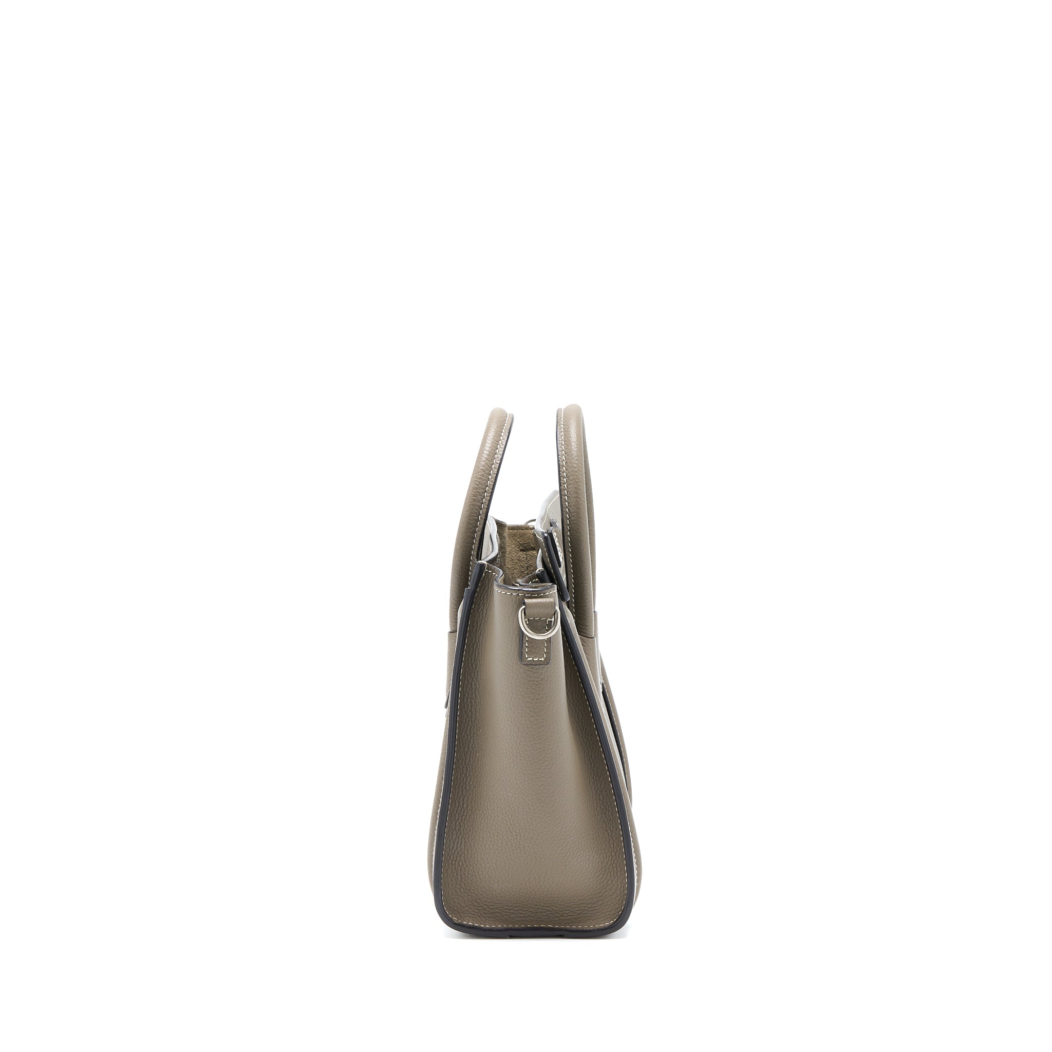 CELINE NANO LUGGAGE BAG CALFSKIN GREY SHW