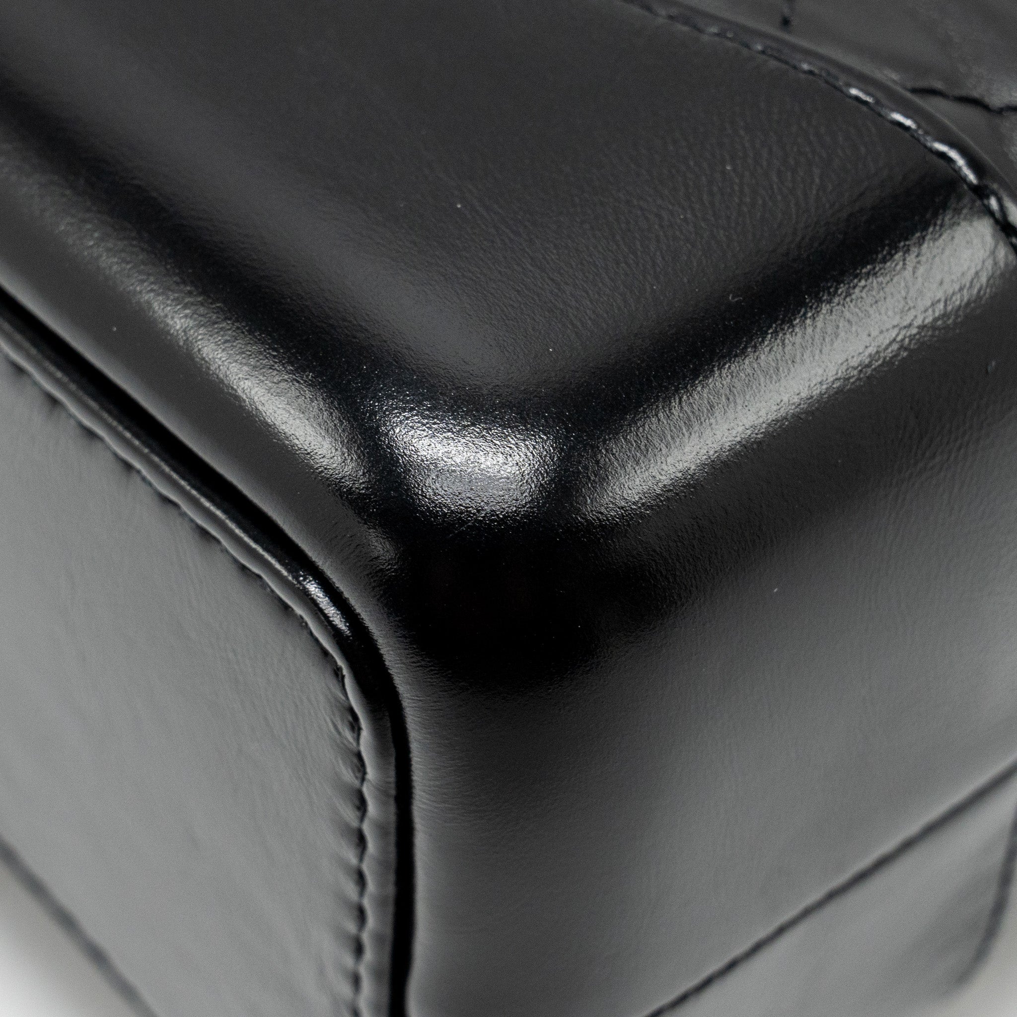 CHANEL SMALL GABRIELLE BACKPACK CALFSKIN BLACK MULTICOLOUR HARDWARE (MICROCHIP)