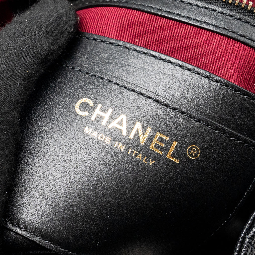 CHANEL 23S MINI BACKPACK CAVIAR BLACK LGHW (MICROCHIP)