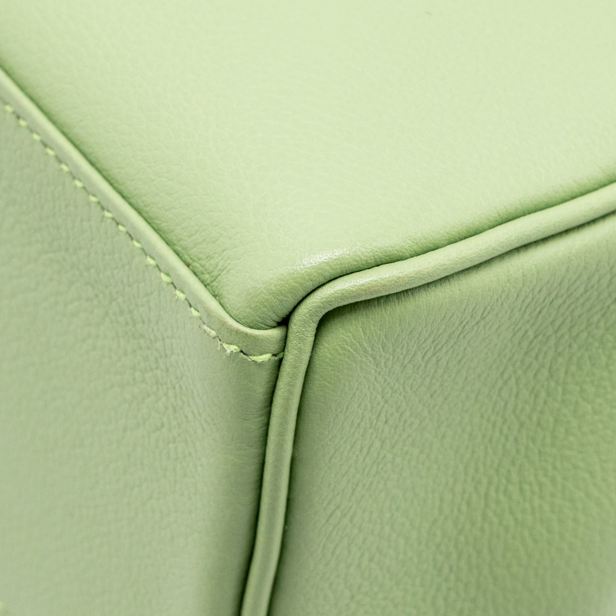 HERMES KELLY ADO BACKPACK EVERCOLOR VERT CRIQUET / GRIS PEARL SHW
