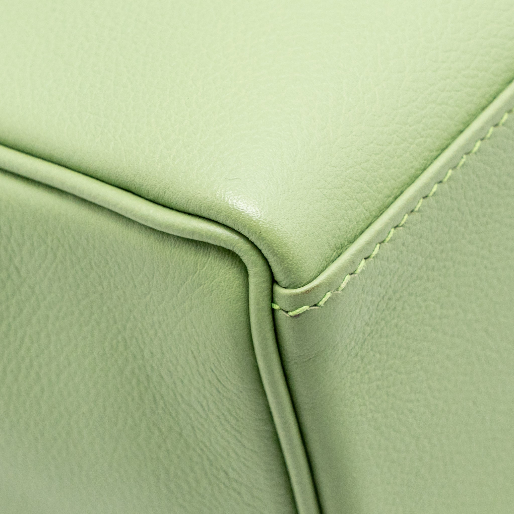 HERMES KELLY ADO BACKPACK EVERCOLOR VERT CRIQUET / GRIS PEARL SHW