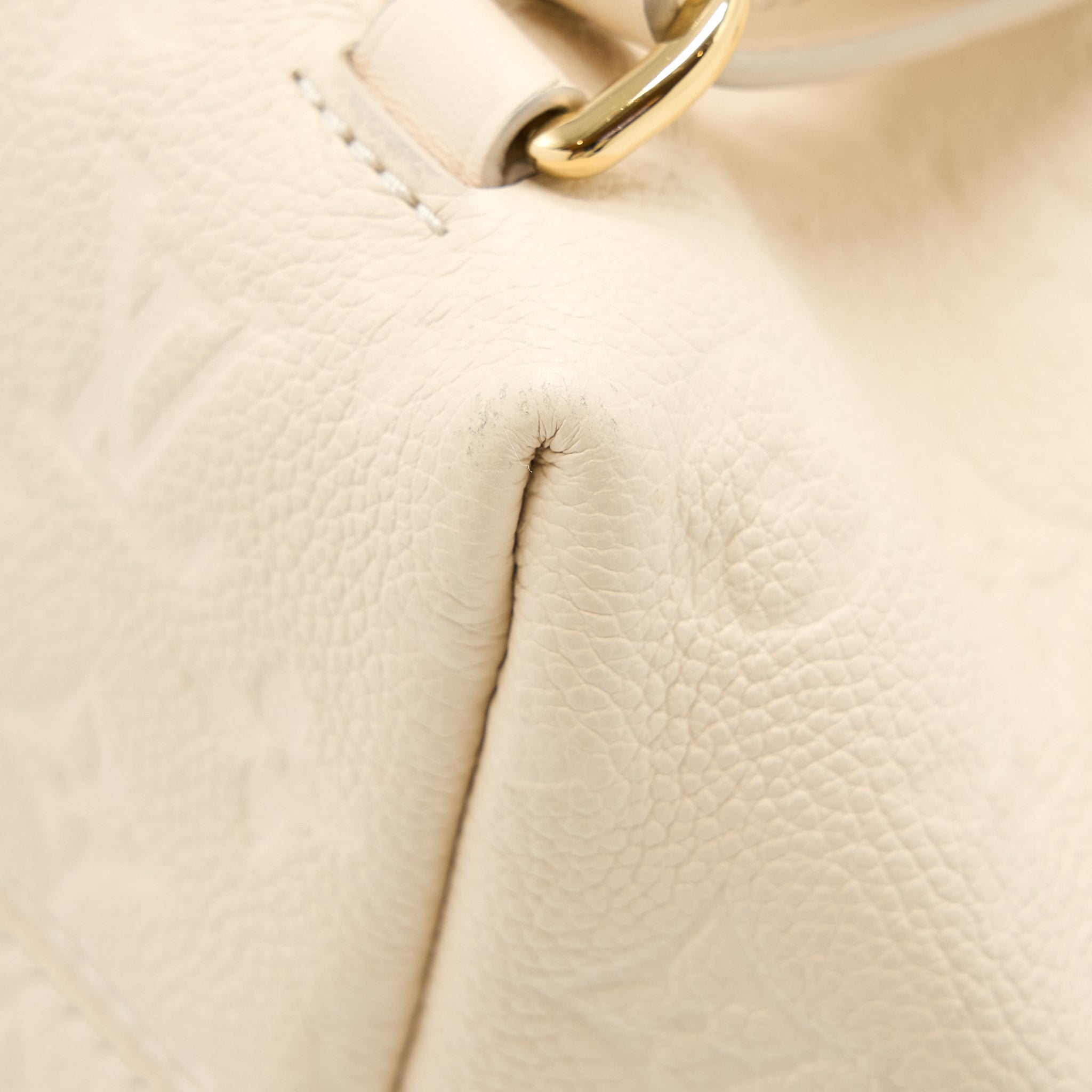 LOUIS VUITTON MONTSOURIS BACKPACK MONOGRAM EMPREINTE CREAM GHW