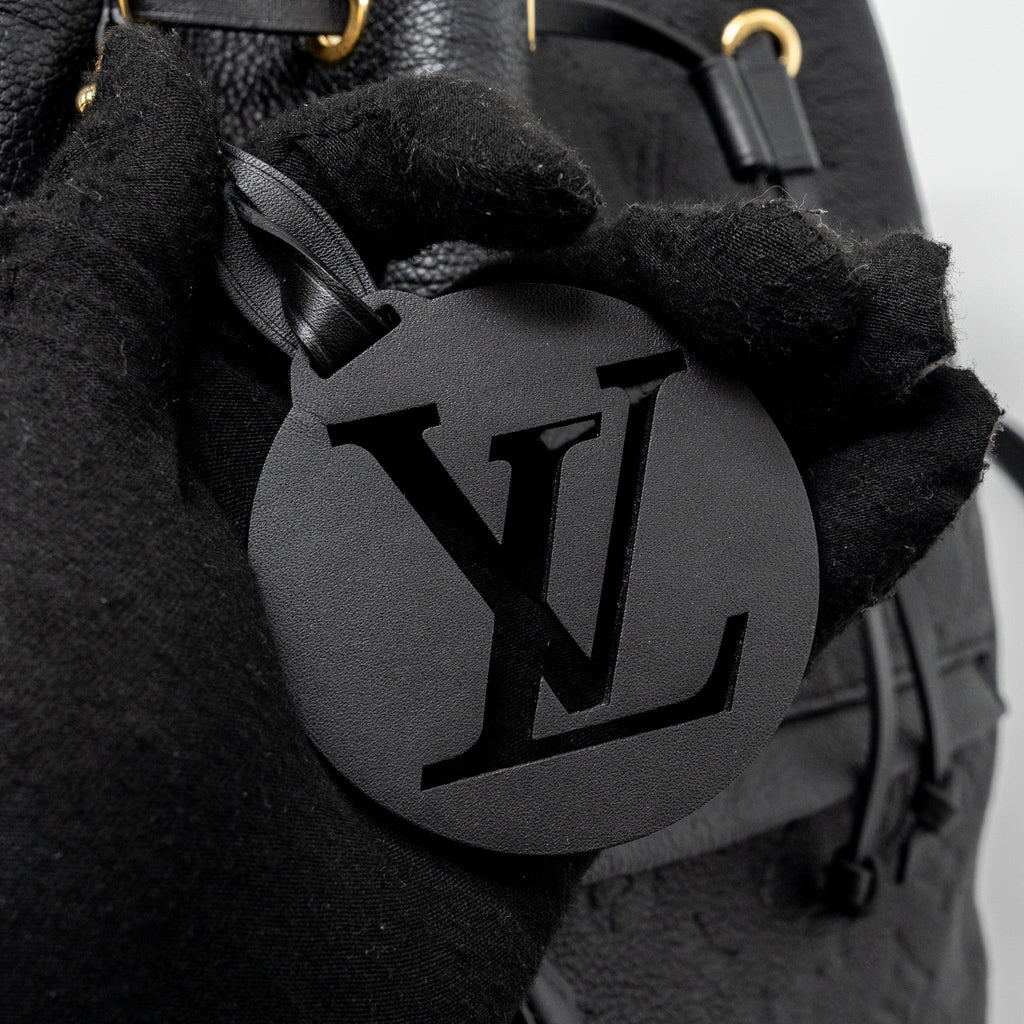 LOUIS VUITTON MONTSOURIS PM BACKPACK MONOGRAM EMPREINTE BLACK GHW