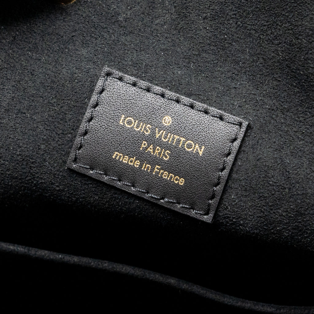 LOUIS VUITTON MONTSOURIS PM BACKPACK MONOGRAM EMPREINTE BLACK GHW