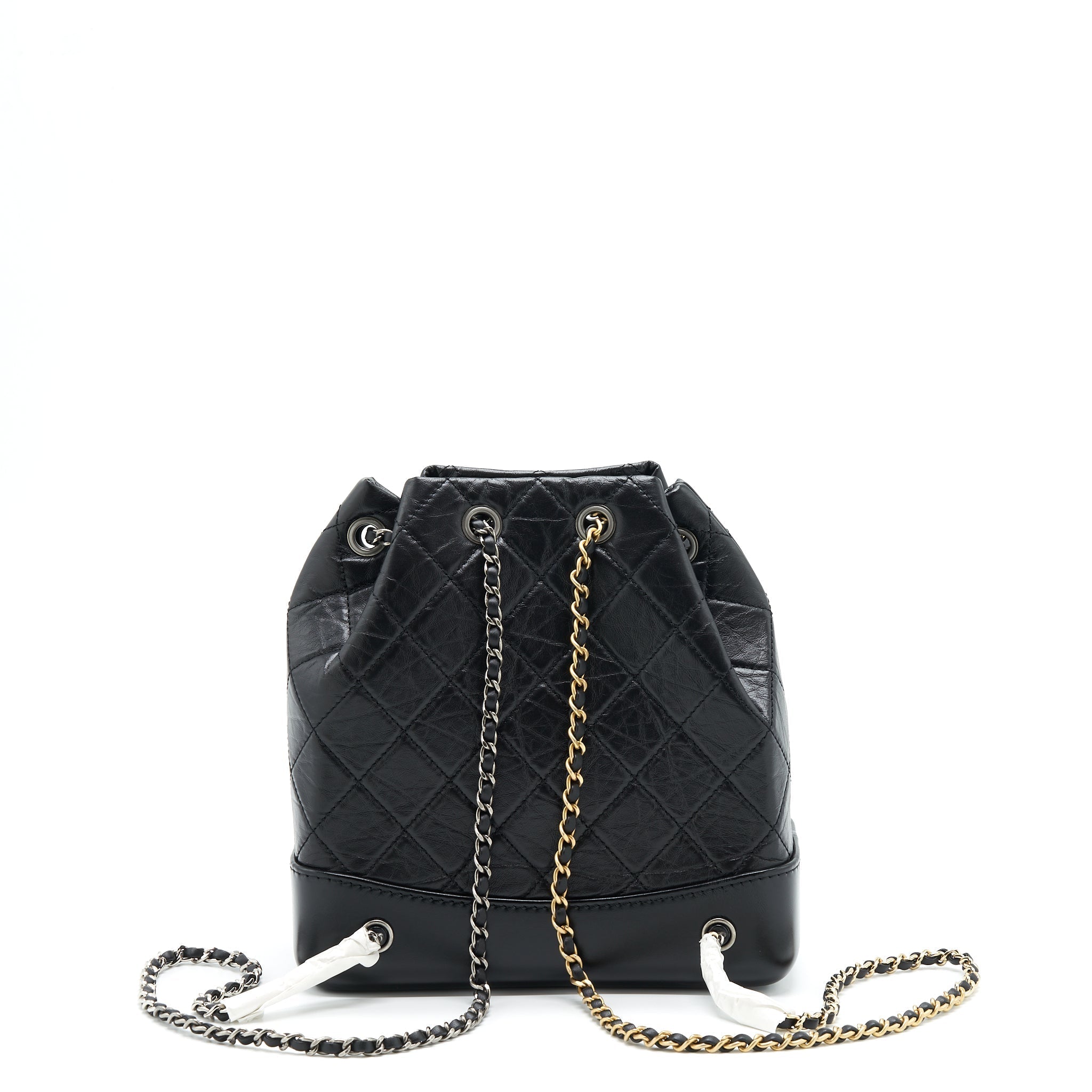 CHANEL SMALL GABRIELLE BACKPACK CALFSKIN MULTICOLOUR HARDWARE (MICROCHIP)