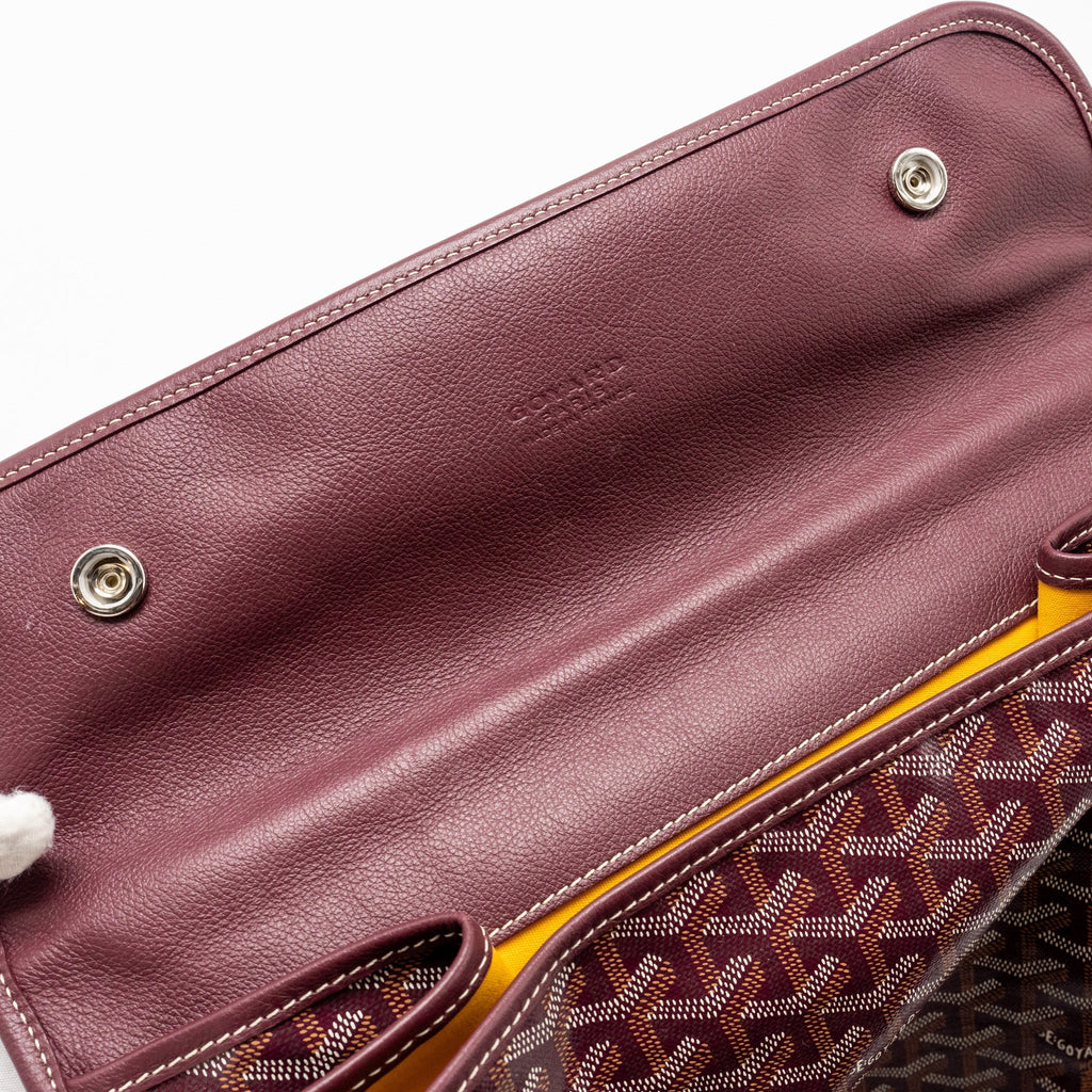GOYARD SAINT LEGER BACKPACK GOYARDINE CANVAS BURGUNDY SHW