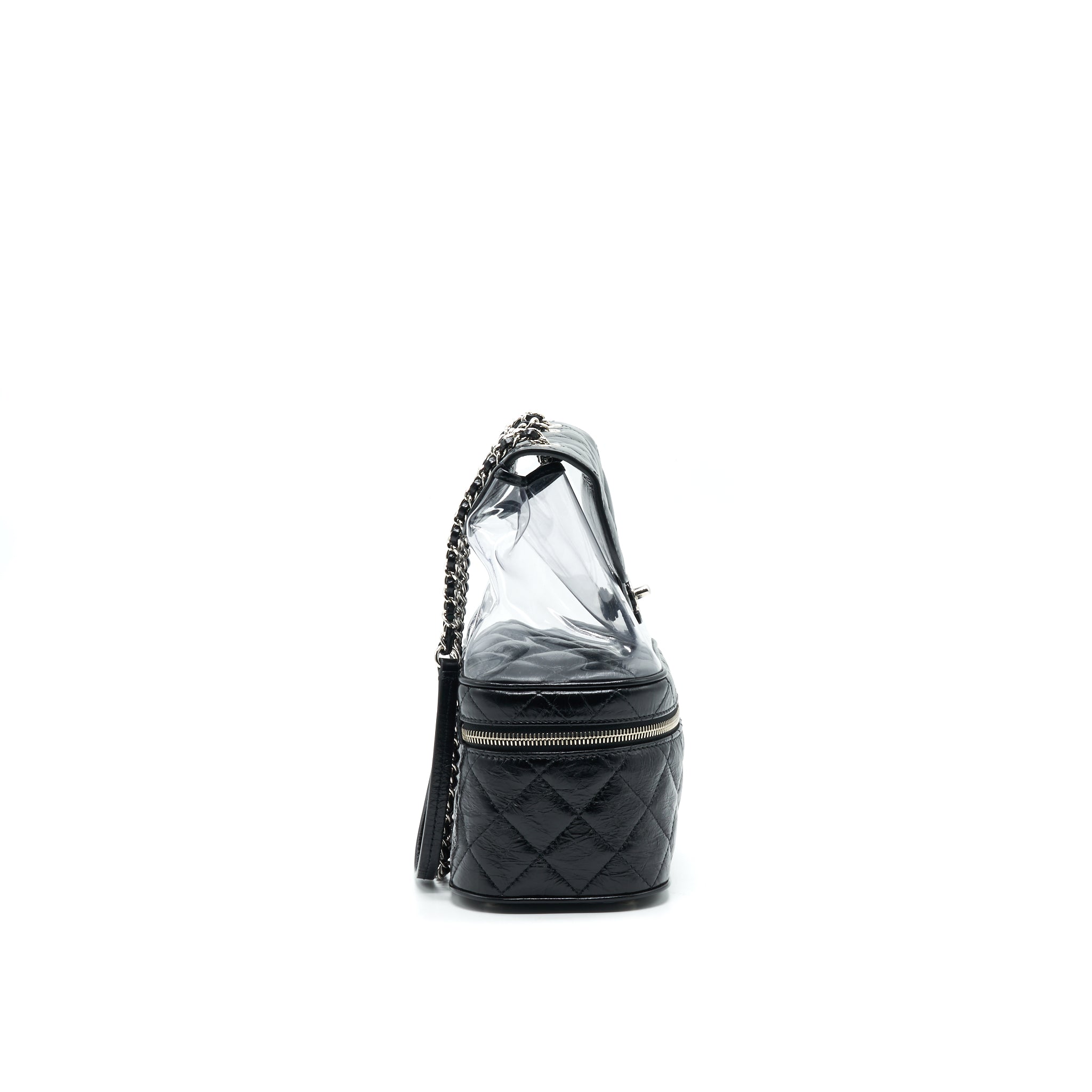 CHANEL TRANSPARENT LEATHER/ PVC CROSSBODY BAG
