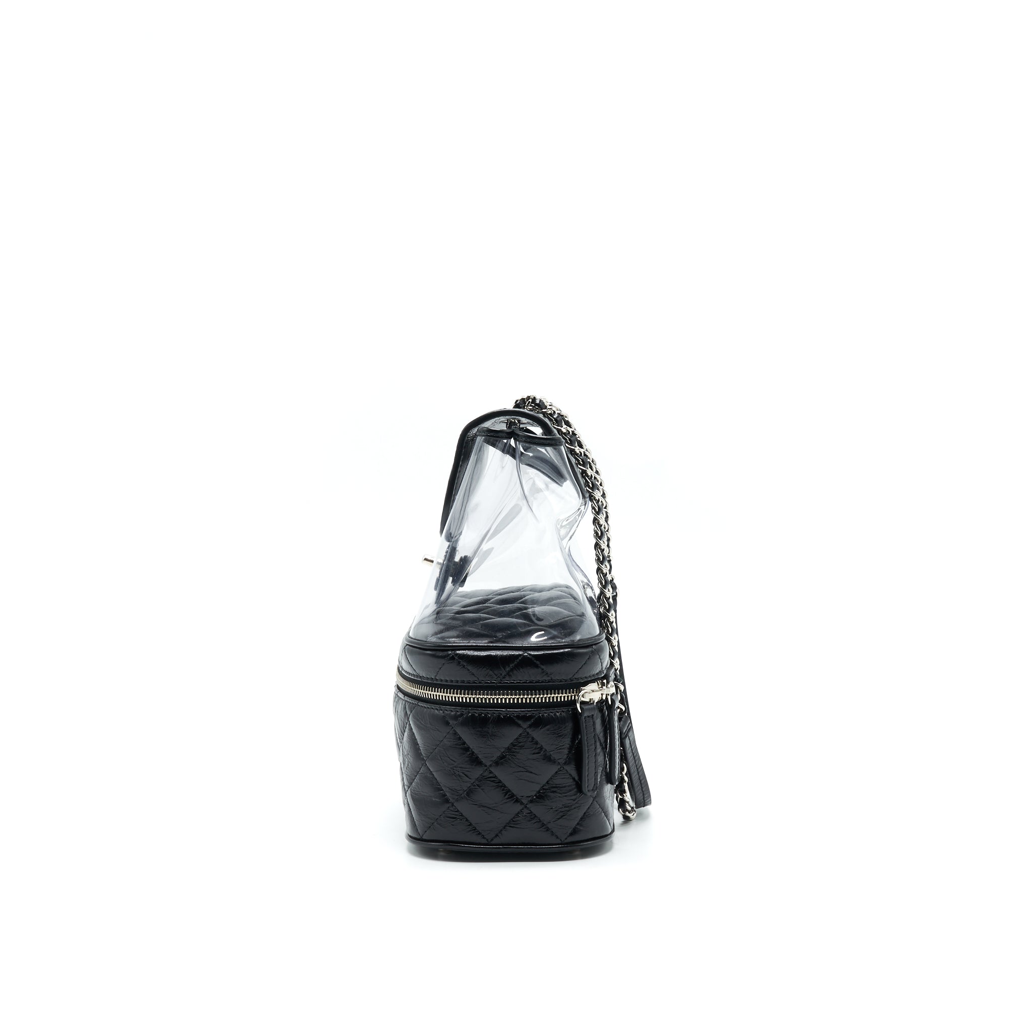 CHANEL TRANSPARENT LEATHER/ PVC CROSSBODY BAG