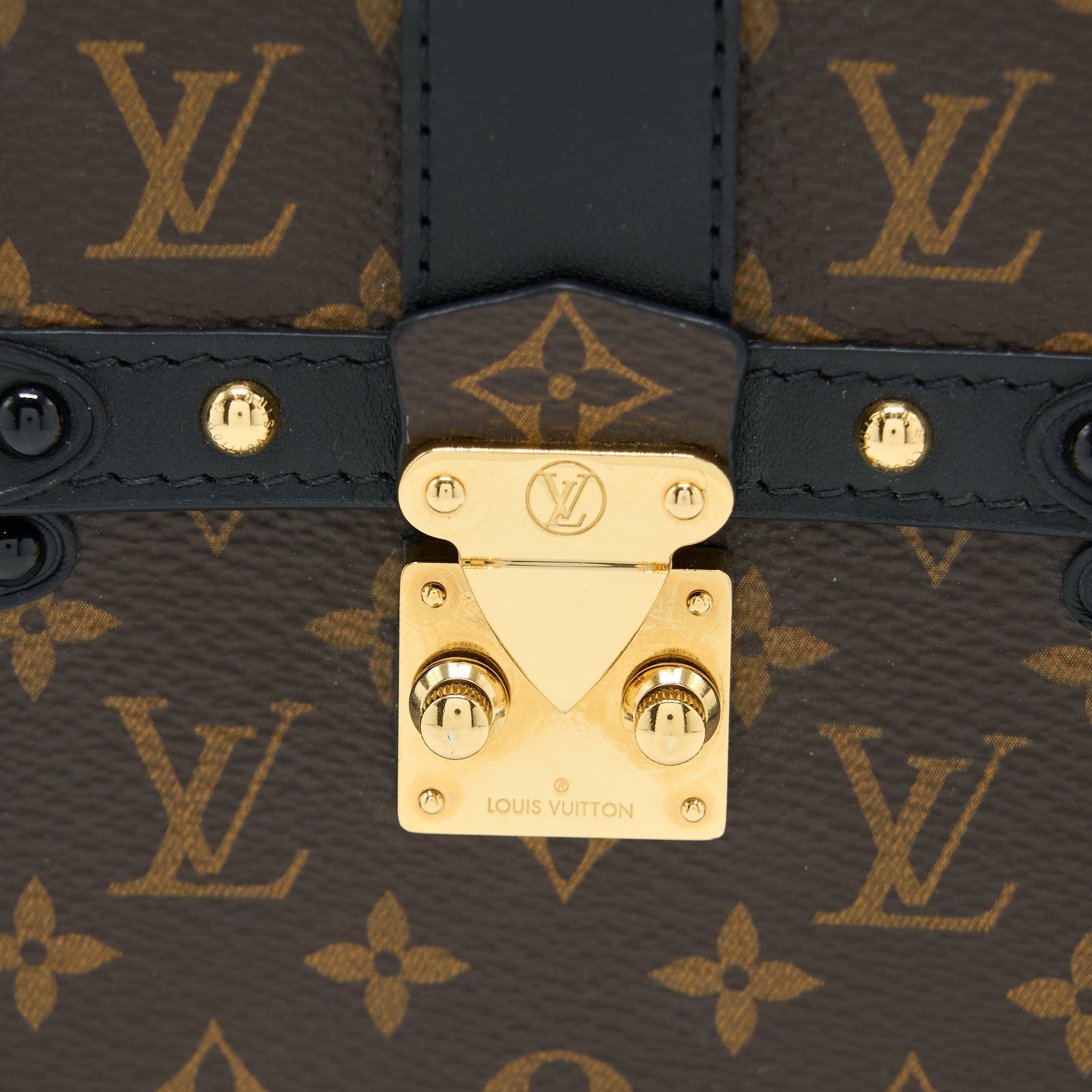LOUIS VUITTON VERTICAL TRUNK POCHETTE MONOGRAM CANVAS GHW