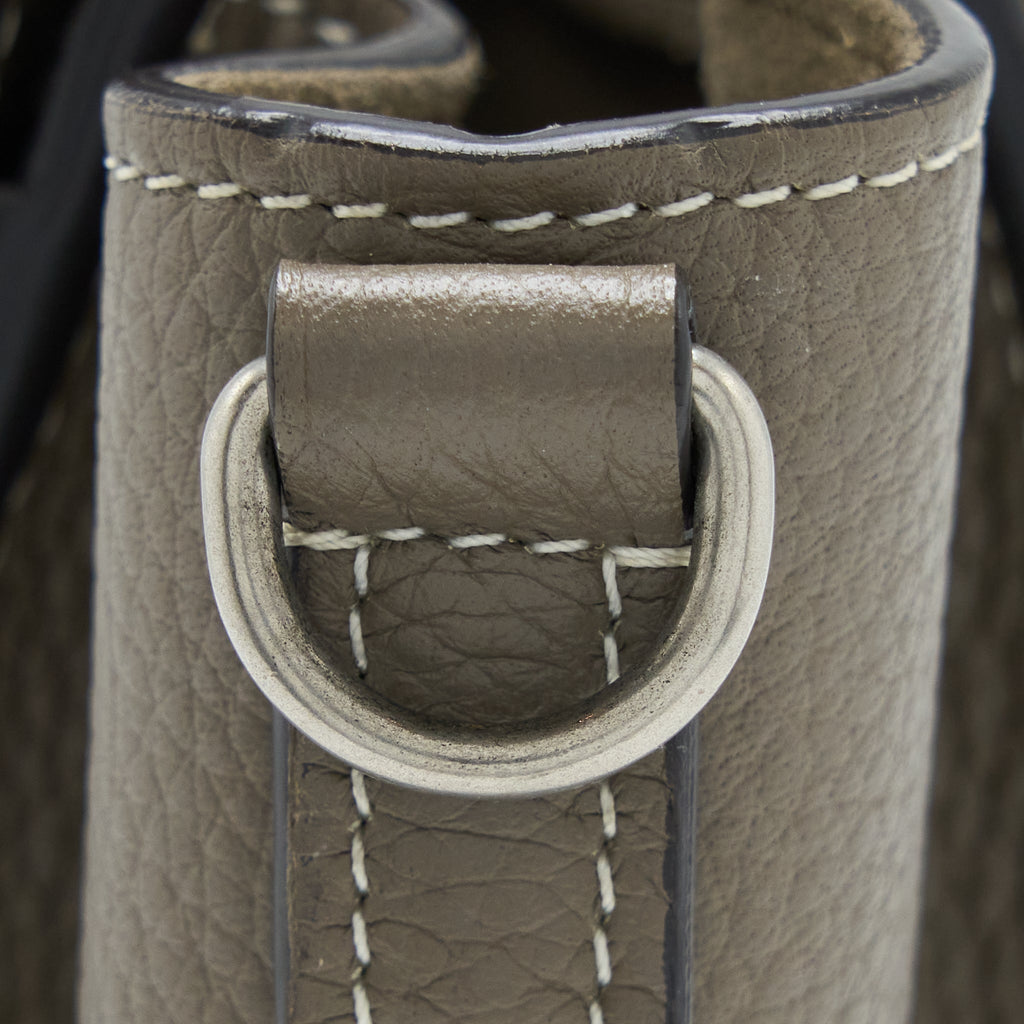 CELINE NANO LUGGAGE BAG CALFSKIN GREY SHW