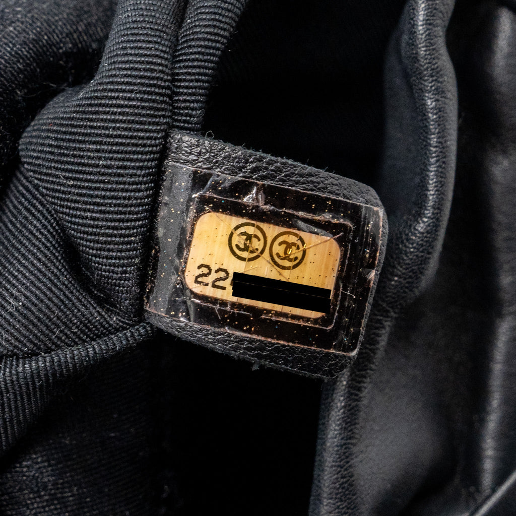 CHANEL SMALL URBAN SPIRIT BACKPACK CHEVRON CALFSKIN BLACK SHW