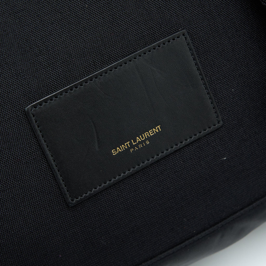 SAINT LAURENT/YSL CITY BACKPACK NYLON BLACK SHW