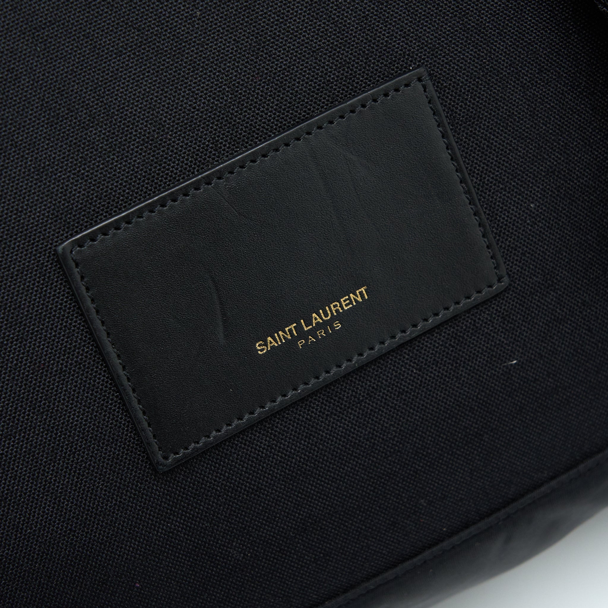 SAINT LAURENT/YSL CITY BACKPACK NYLON BLACK SHW