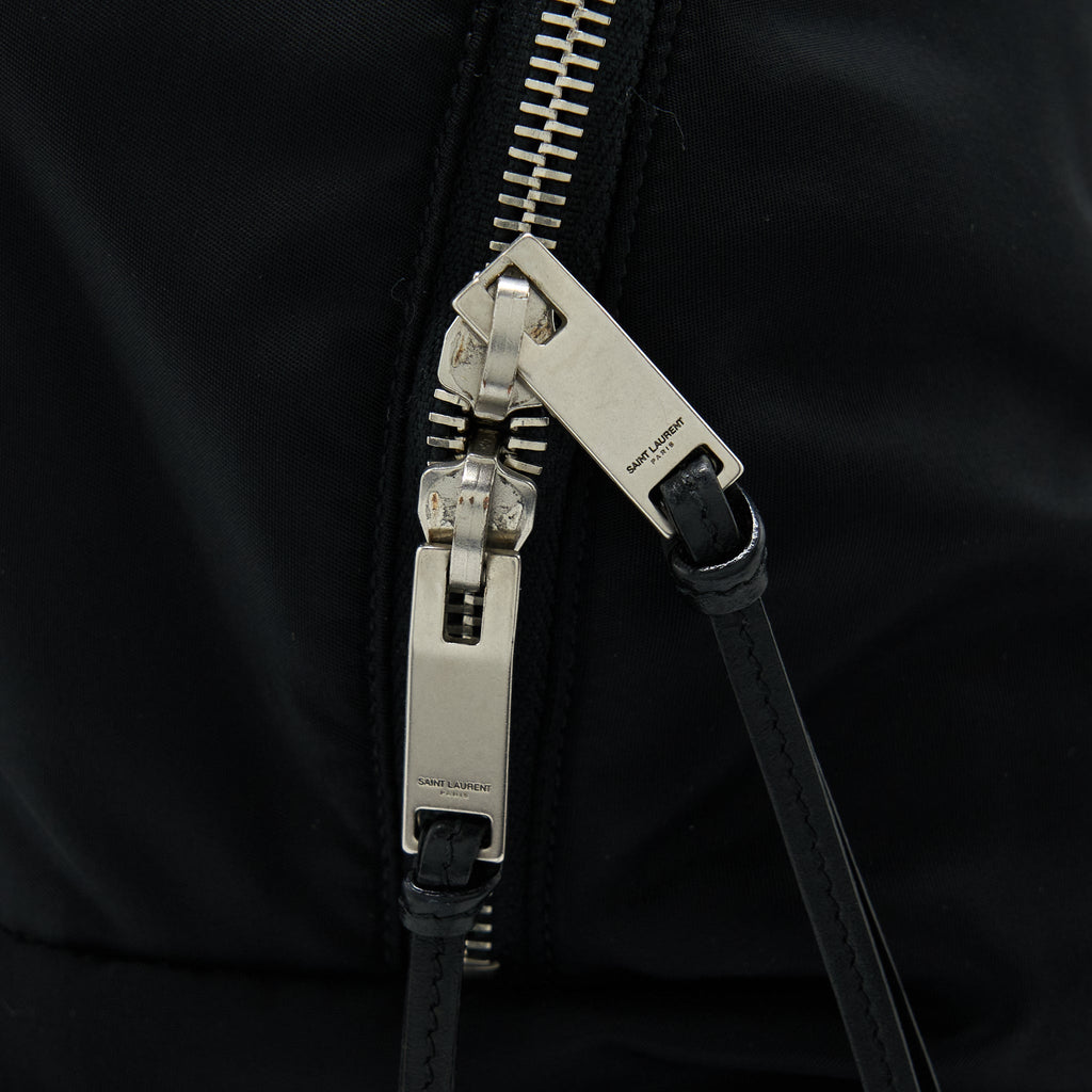 SAINT LAURENT/YSL CITY BACKPACK NYLON BLACK SHW