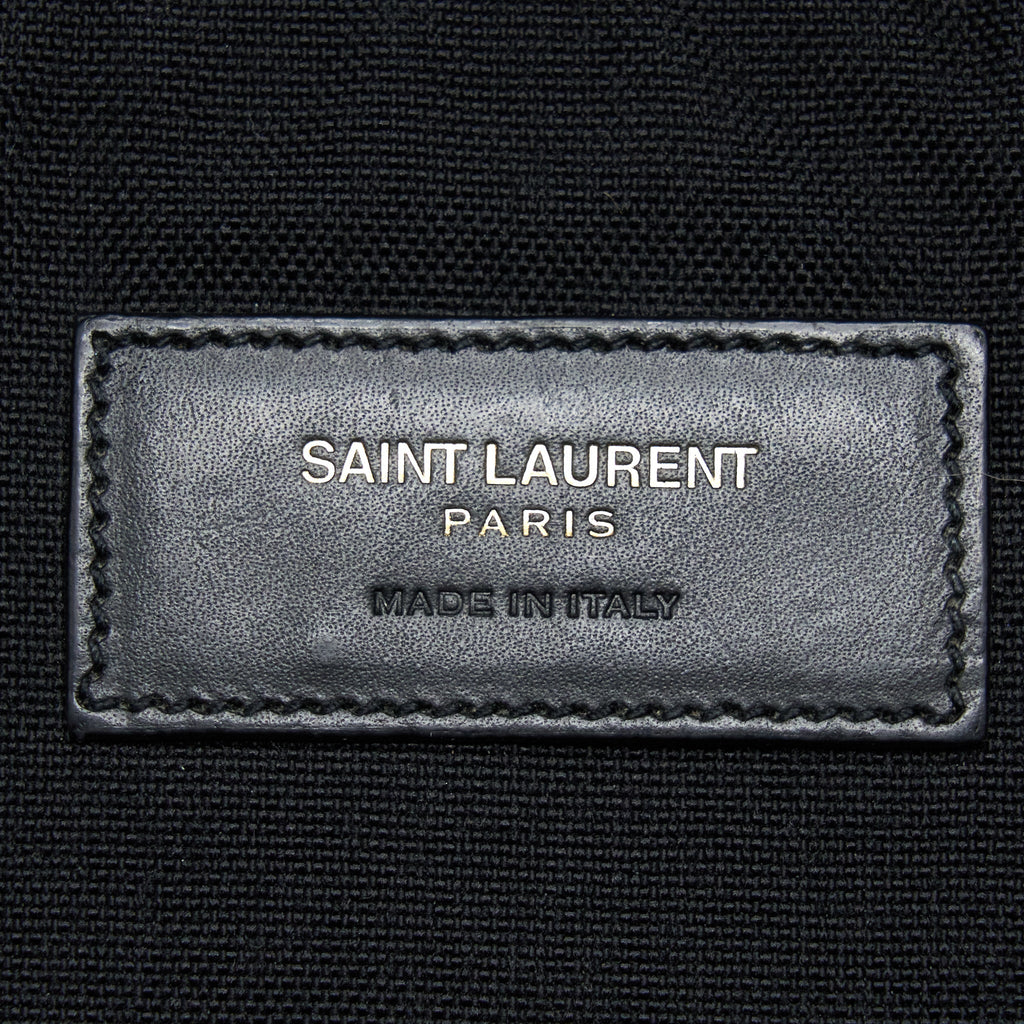 SAINT LAURENT/YSL CITY BACKPACK NYLON BLACK SHW