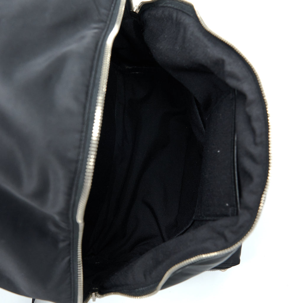 SAINT LAURENT/YSL CITY BACKPACK NYLON BLACK SHW