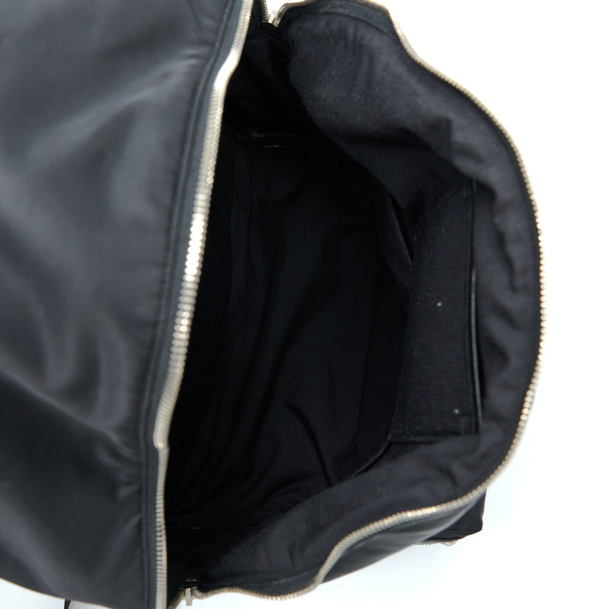 SAINT LAURENT/YSL CITY BACKPACK NYLON BLACK SHW