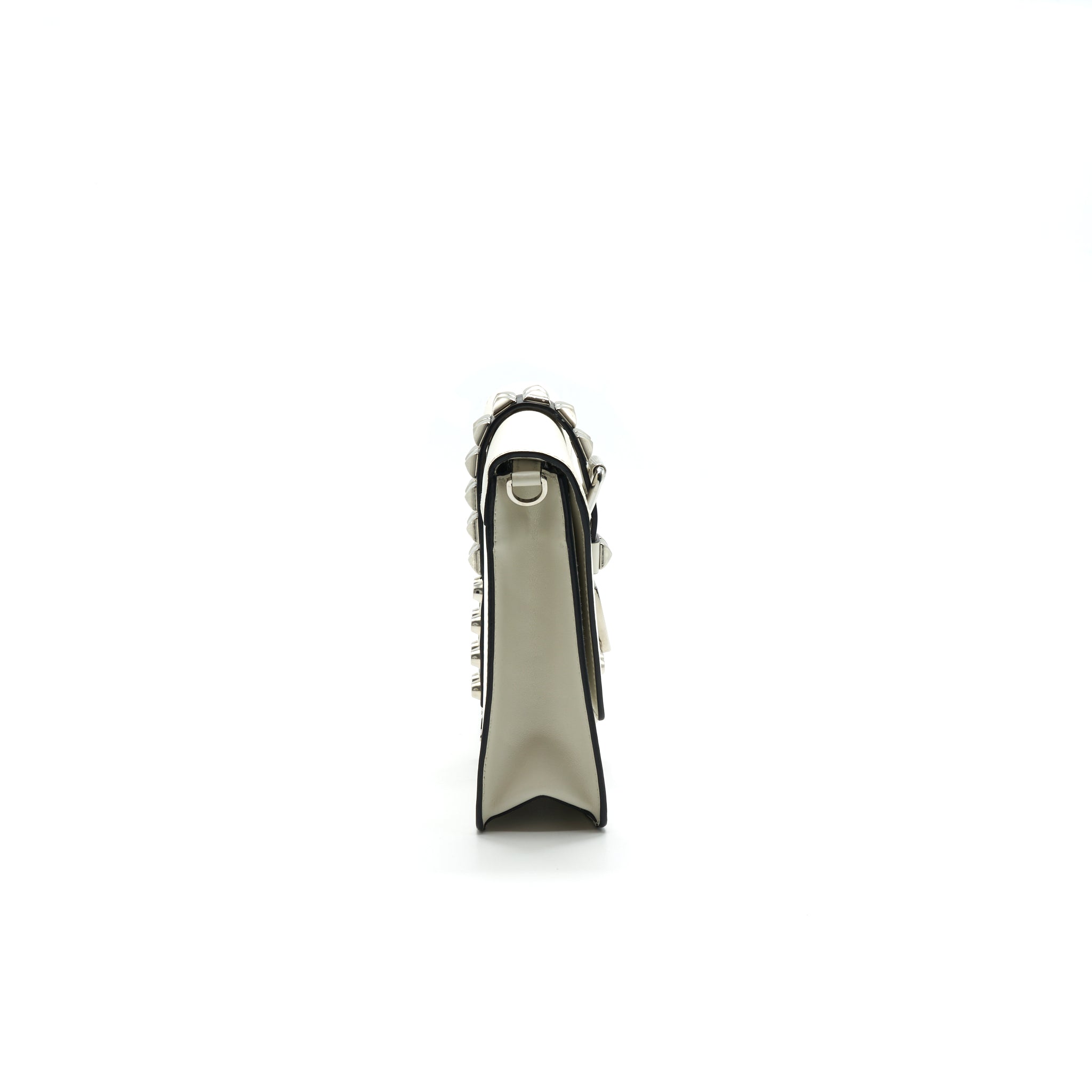 PRADA WOMAN'S MESSENGER BAG WHITE WITH SHW
