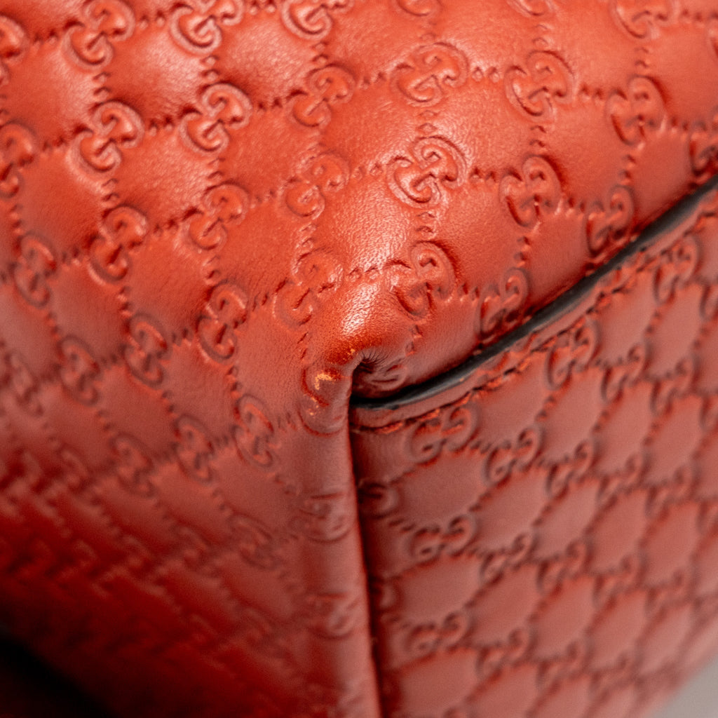 GUCCI KIDS GUCCISSIMA BACKPACK LEATHER RED SHW