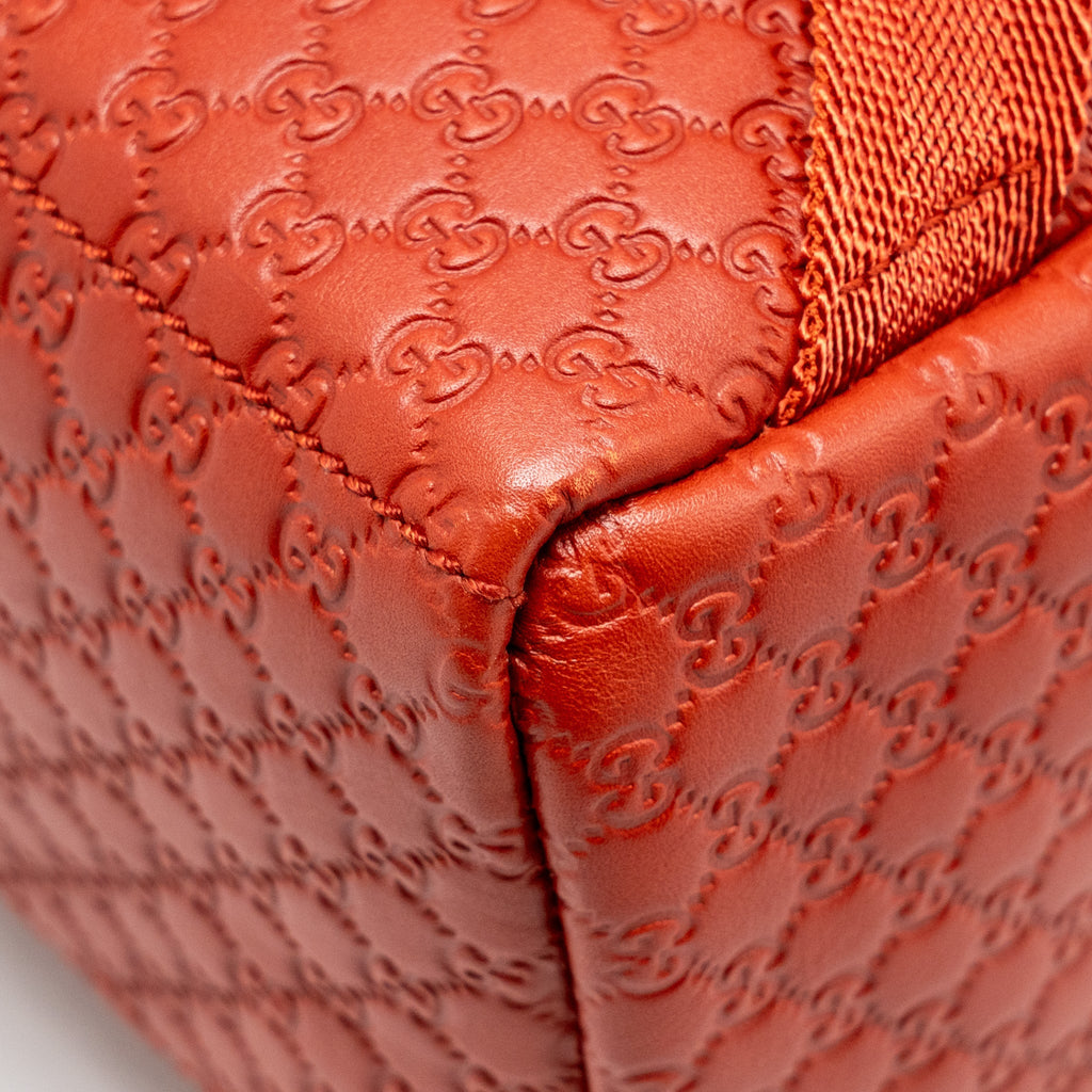 GUCCI KIDS GUCCISSIMA BACKPACK LEATHER RED SHW
