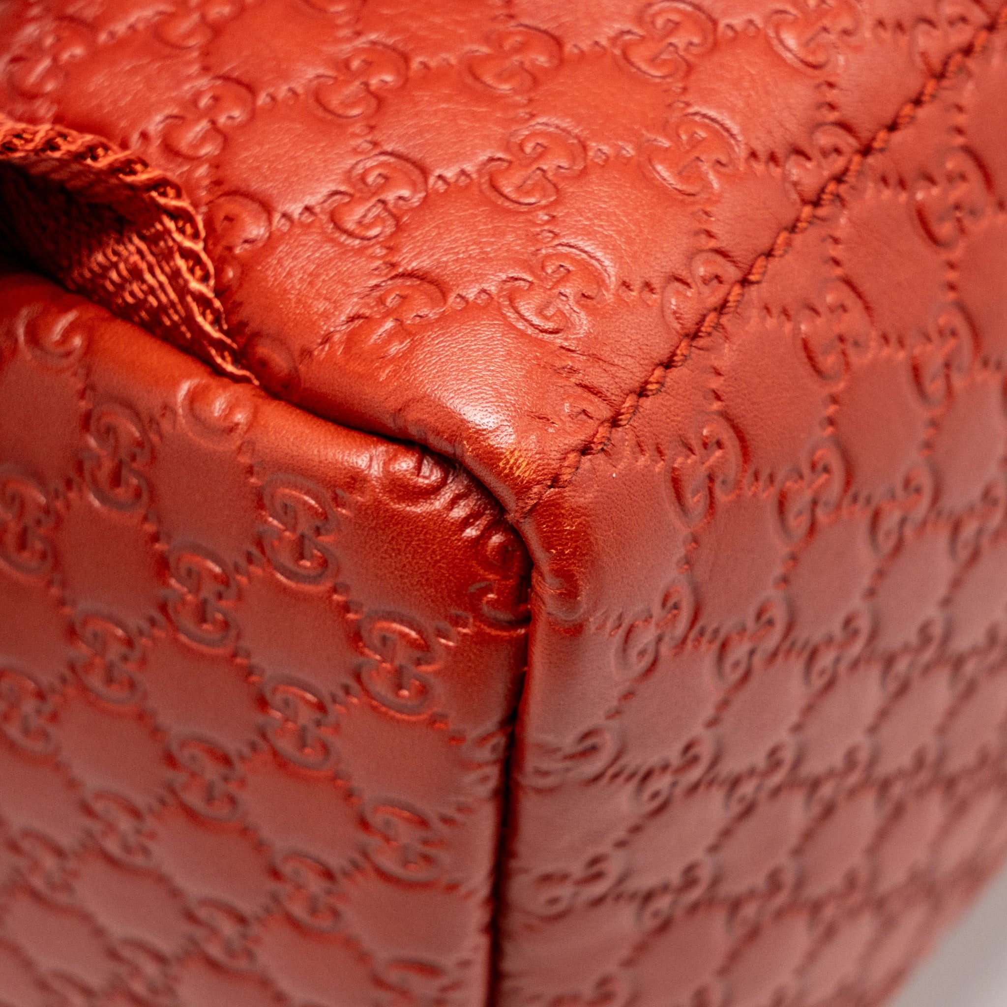 GUCCI KIDS GUCCISSIMA BACKPACK LEATHER RED SHW