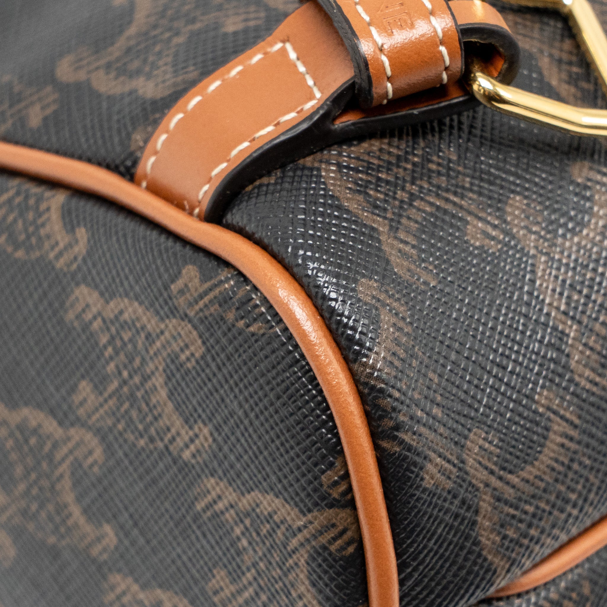 CELINE MINI BACKPACK FOLCO TRIOMPHE CANVAS/CALFSKIN TAN GHW