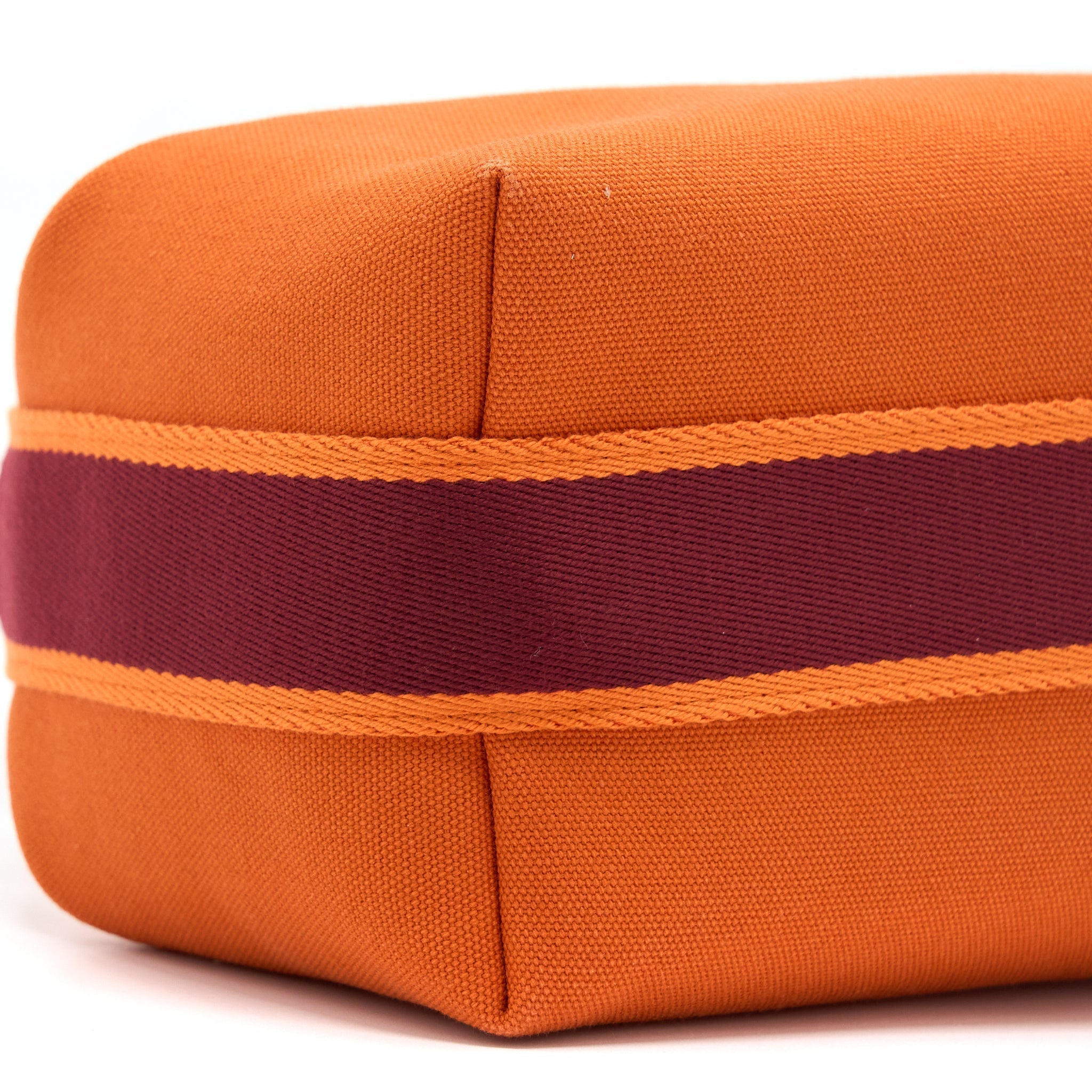 HERMES TROUSSE DE TOILETTE BRIDE A BRAC PM TRAVEL POUCH ORANGE FEU