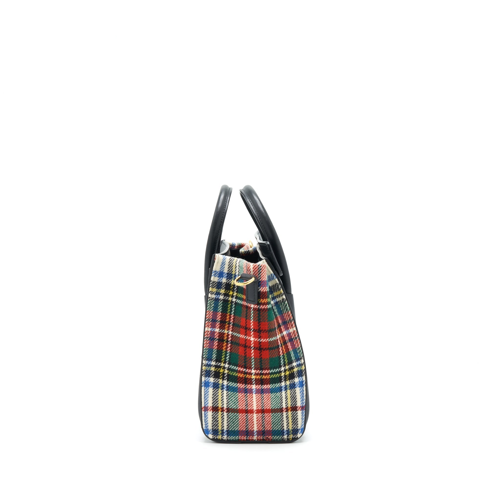 CELINE NANO LUGGAGE BAG FABRIC/ LEATHER MULTICOLOUR