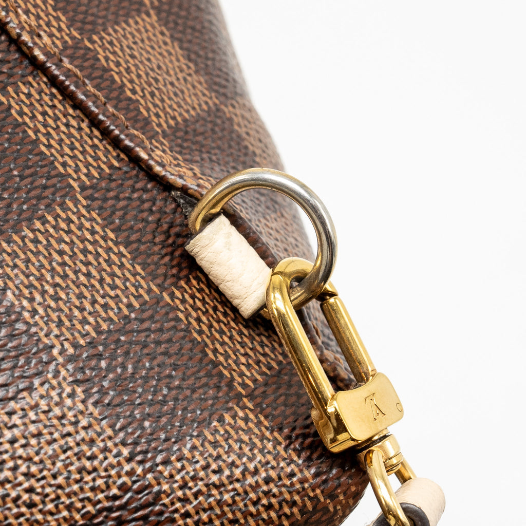 LOUIS VUITTON CLAPTON BACKPACK DAMIER EBENE/LIGHT PINK GHW