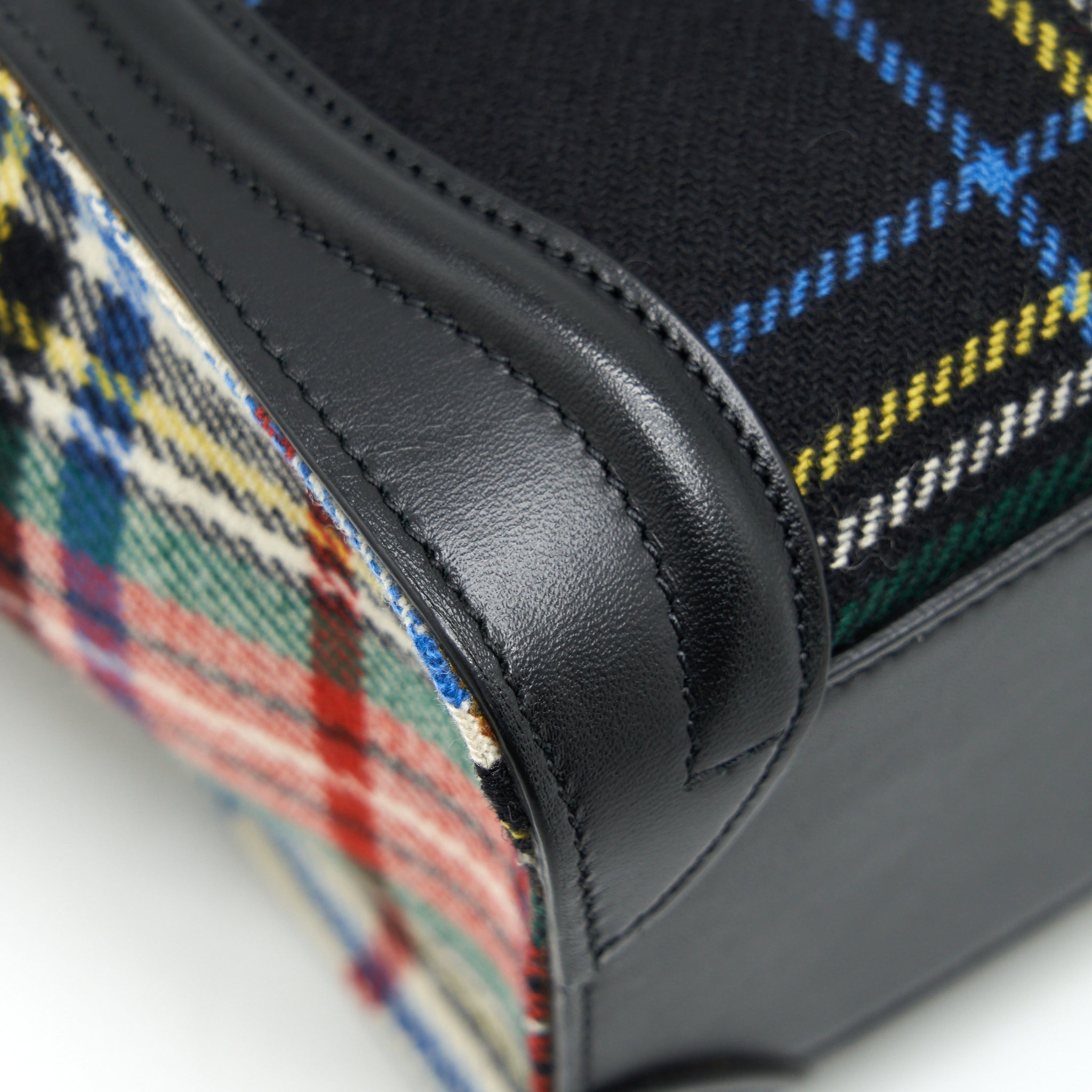 CELINE NANO LUGGAGE BAG FABRIC/ LEATHER MULTICOLOUR