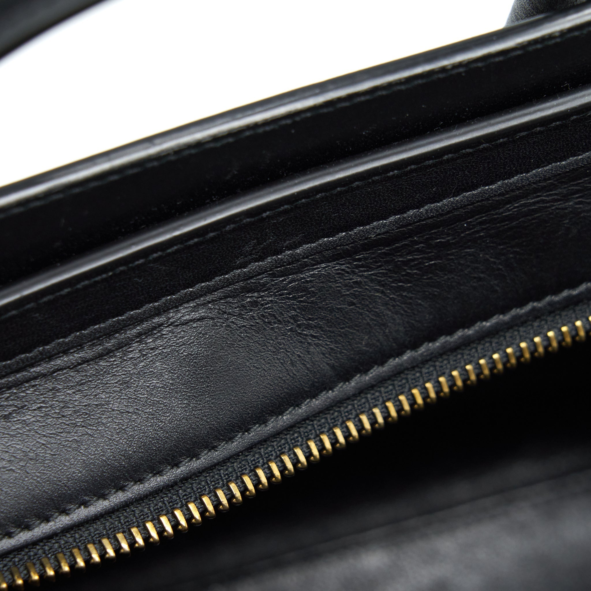 CELINE NANO LUGGAGE BAG FABRIC/ LEATHER MULTICOLOUR