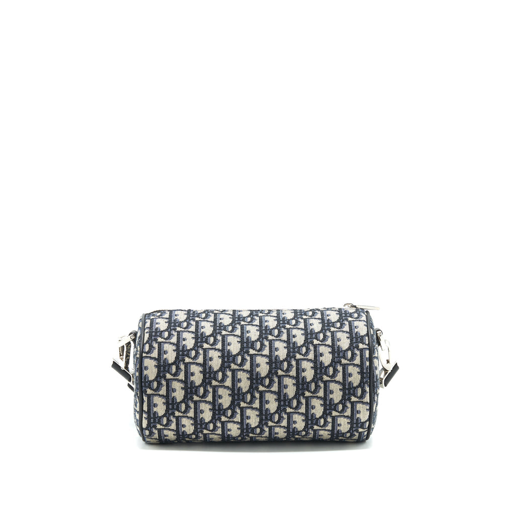 DIOR BLUE OBLIQUE MESSENGER ROLLER BAG